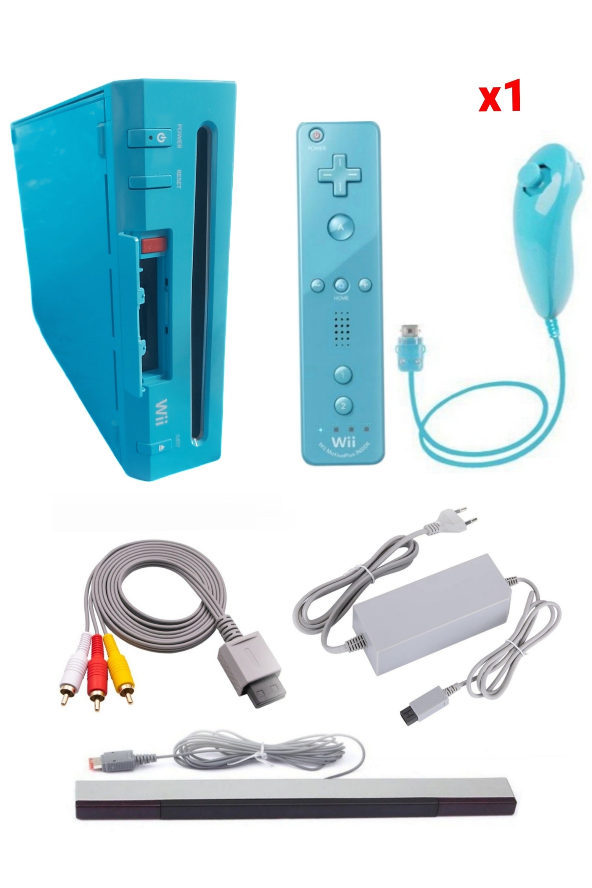 Console Nintendo WII BLEUE (Non Rétro-compatible Gamecube)