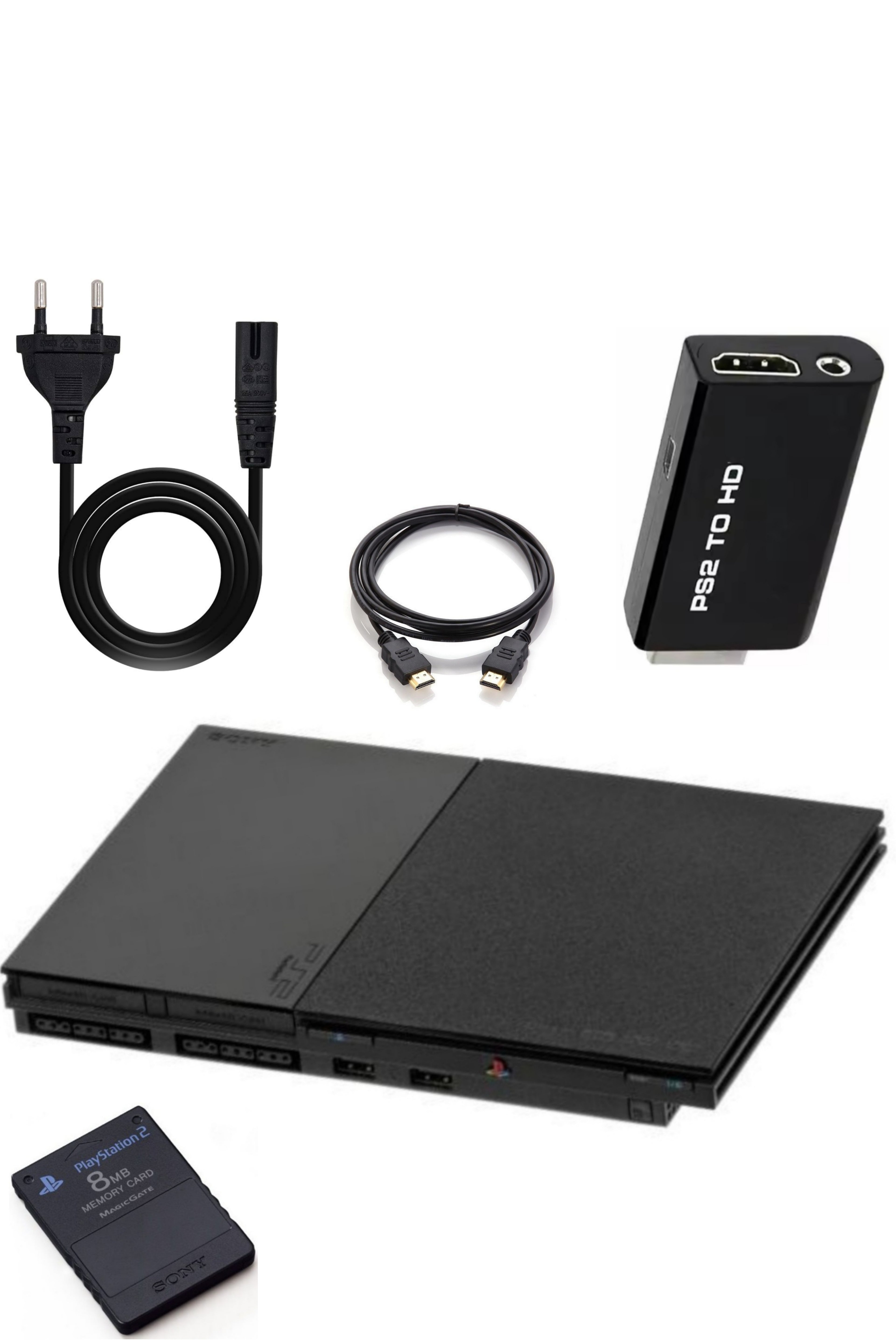 Console PlayStation 2 (PS2) SLIM Noire SATIN (V.2•90000)