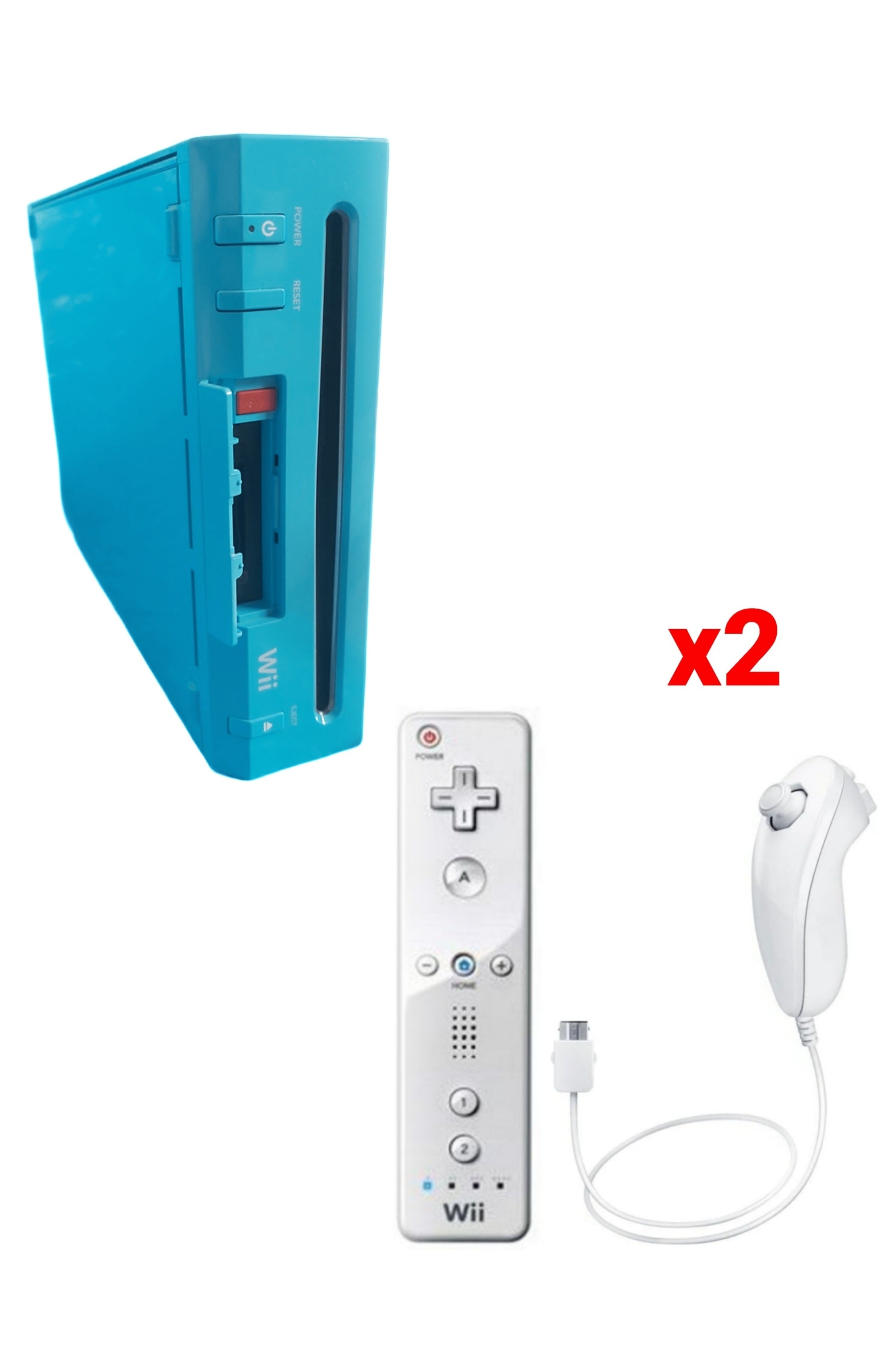 Console Nintendo WII BLEUE (Non Rétro-compatible Gamecube)