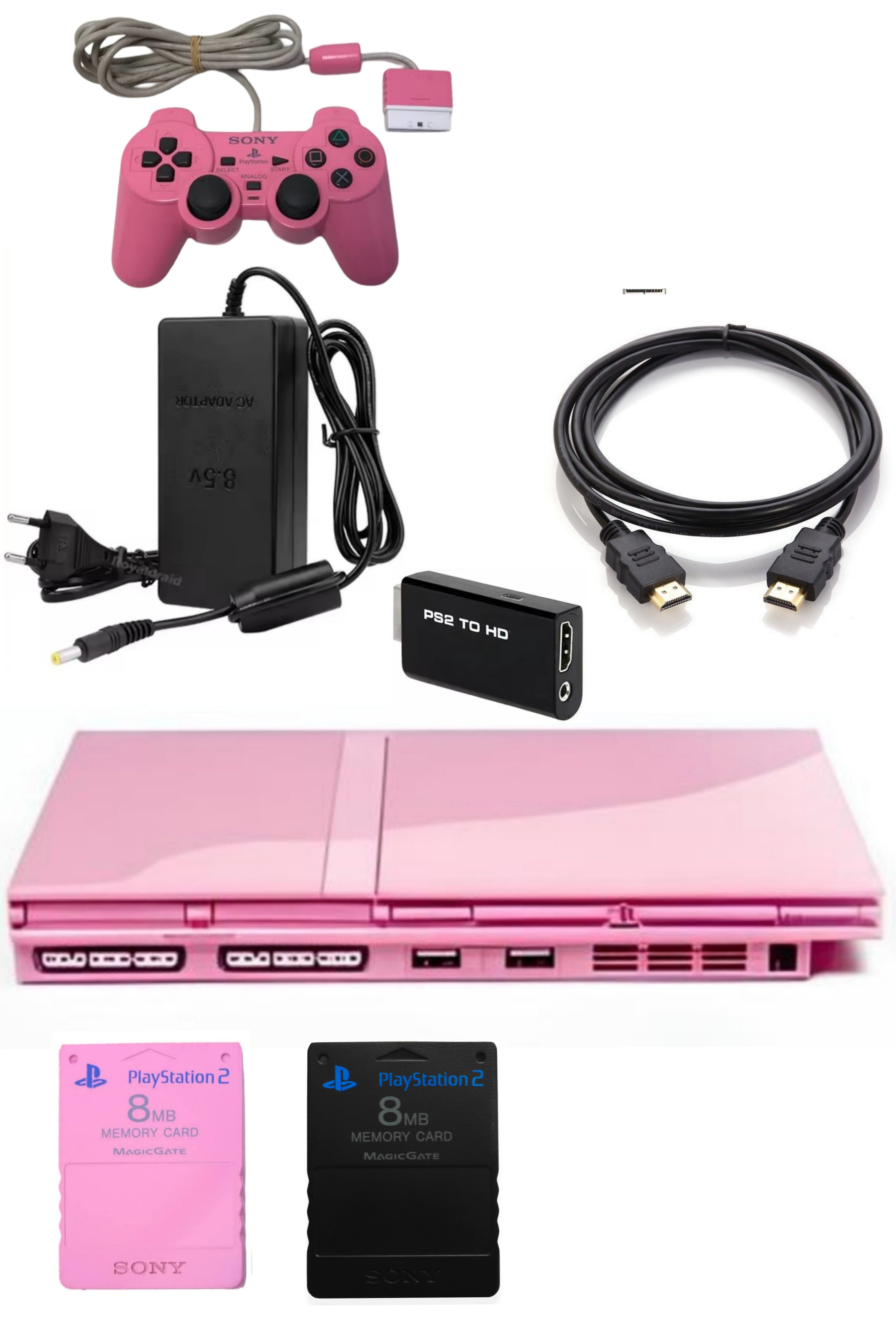 Console PlayStation 2 (PS2) SLIM Rose (Pink)