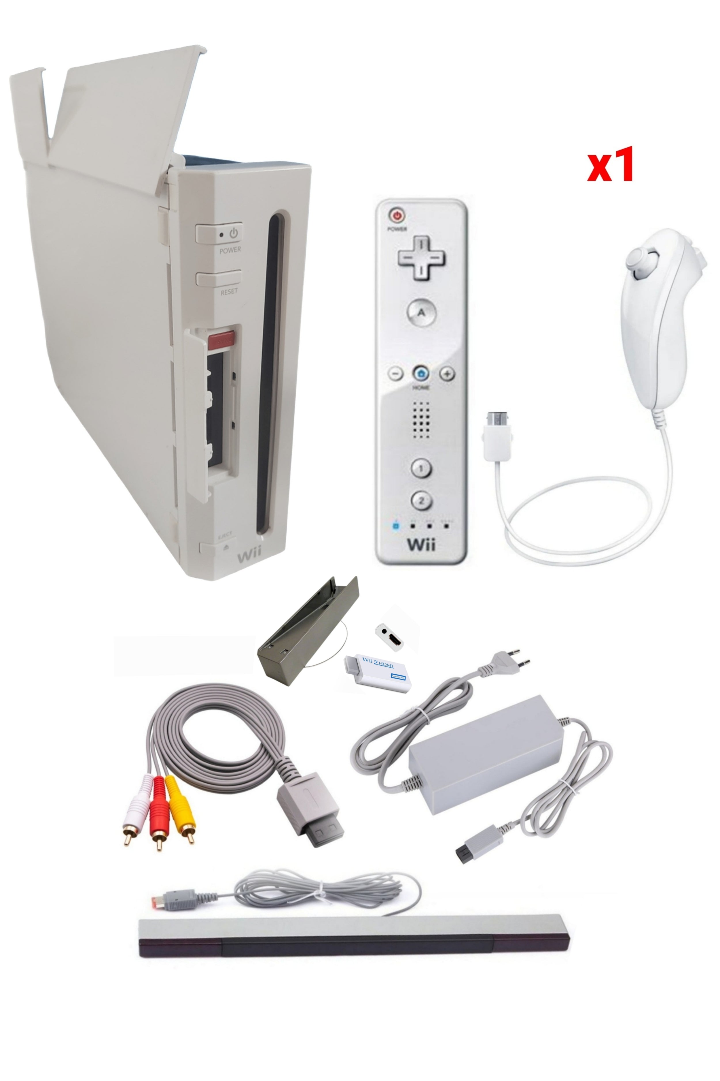 Console Nintendo WII BLANCHE (Version rétro-compatible Gamecube)