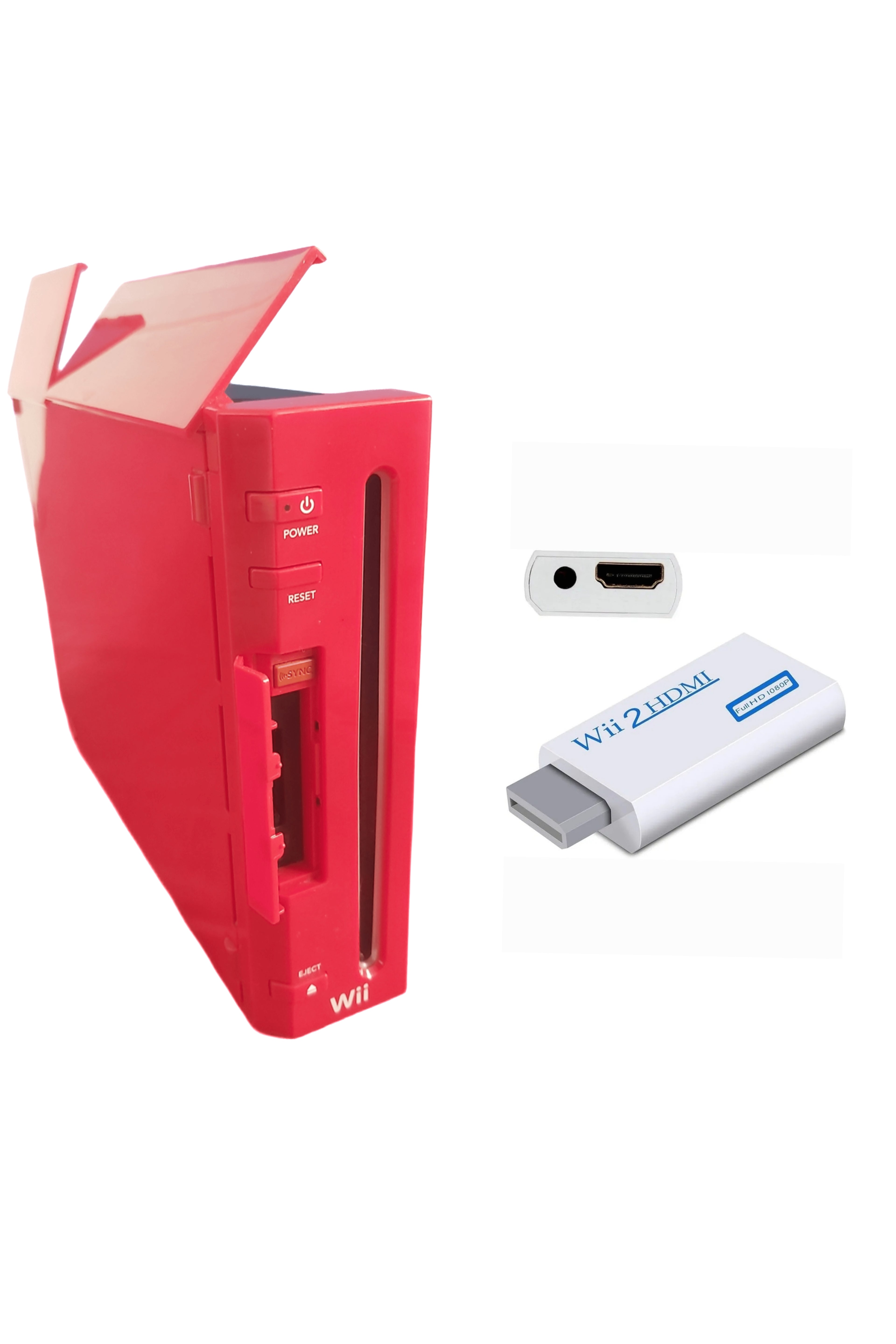 Console Nintendo WII ROUGE (Rétro-compatible Gamecube)