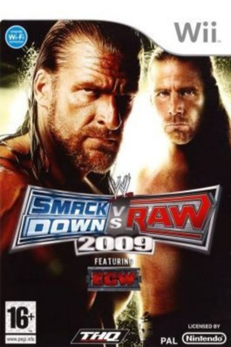 Jeu Wii - WWE 2009 : Smack Down vs Raw