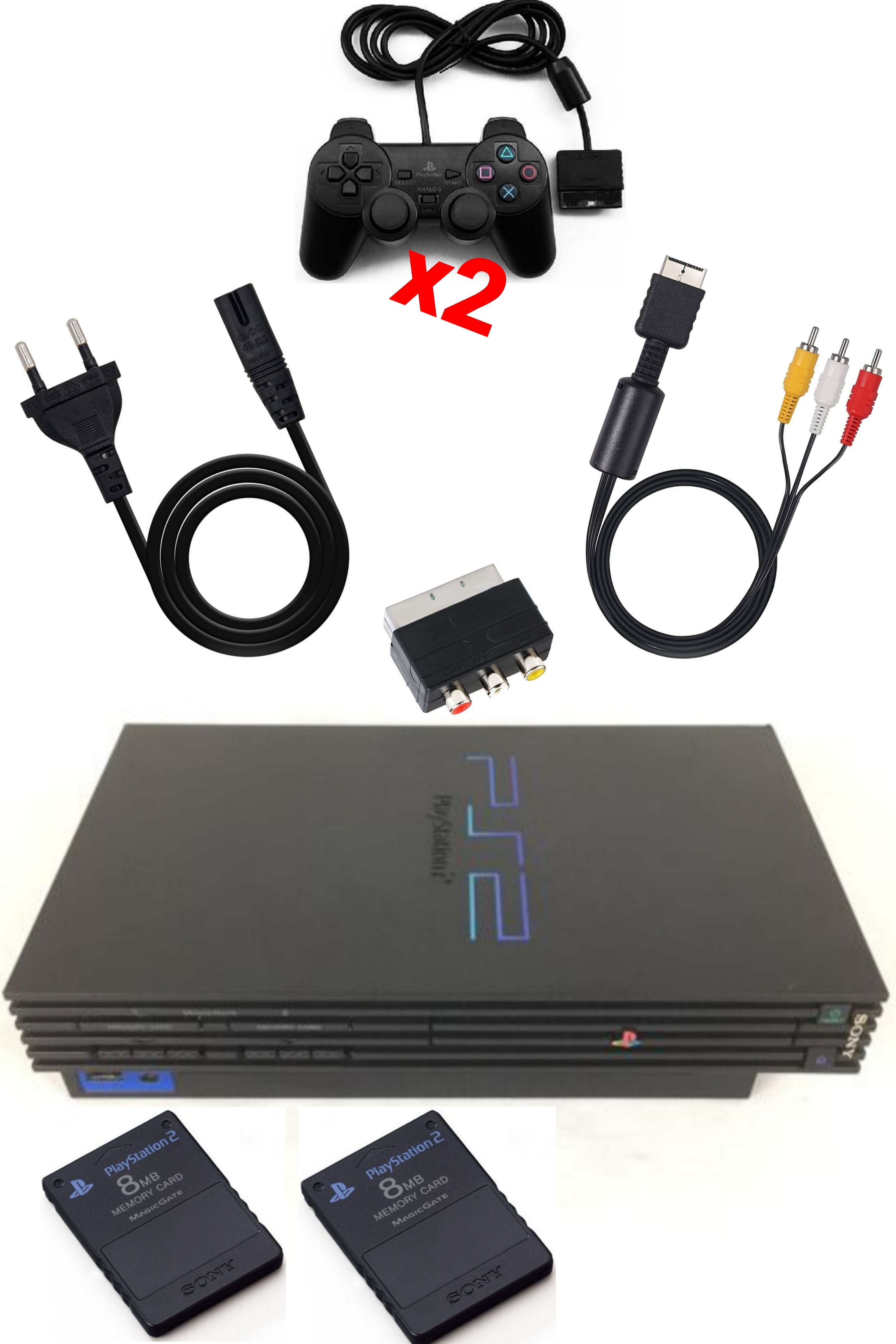 Console PlayStation 2 (PS2) FAT Noire