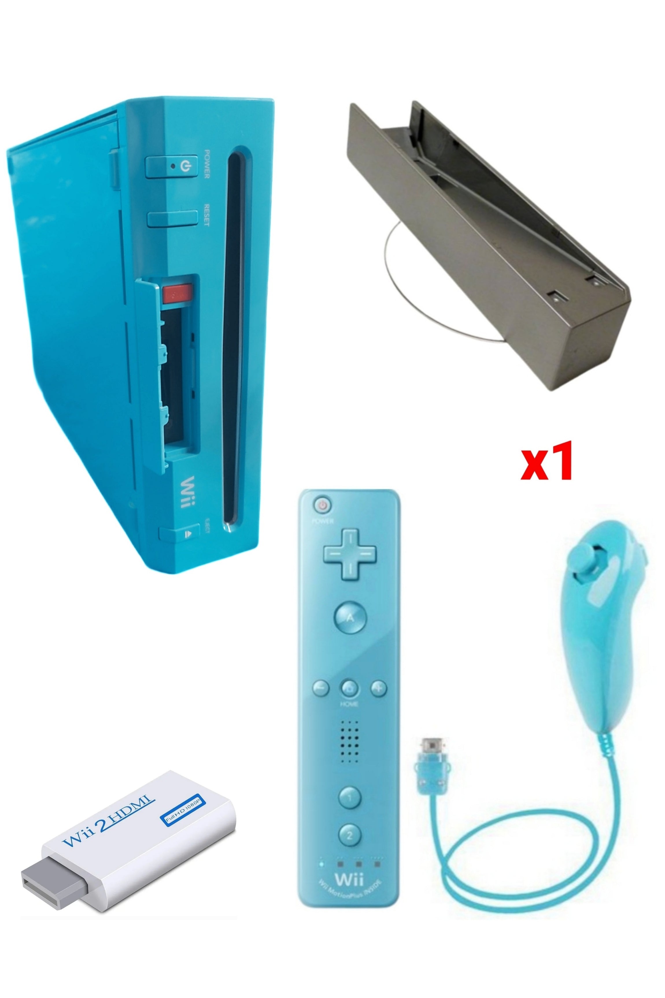 Console Nintendo WII BLEUE (Non Rétro-compatible Gamecube)