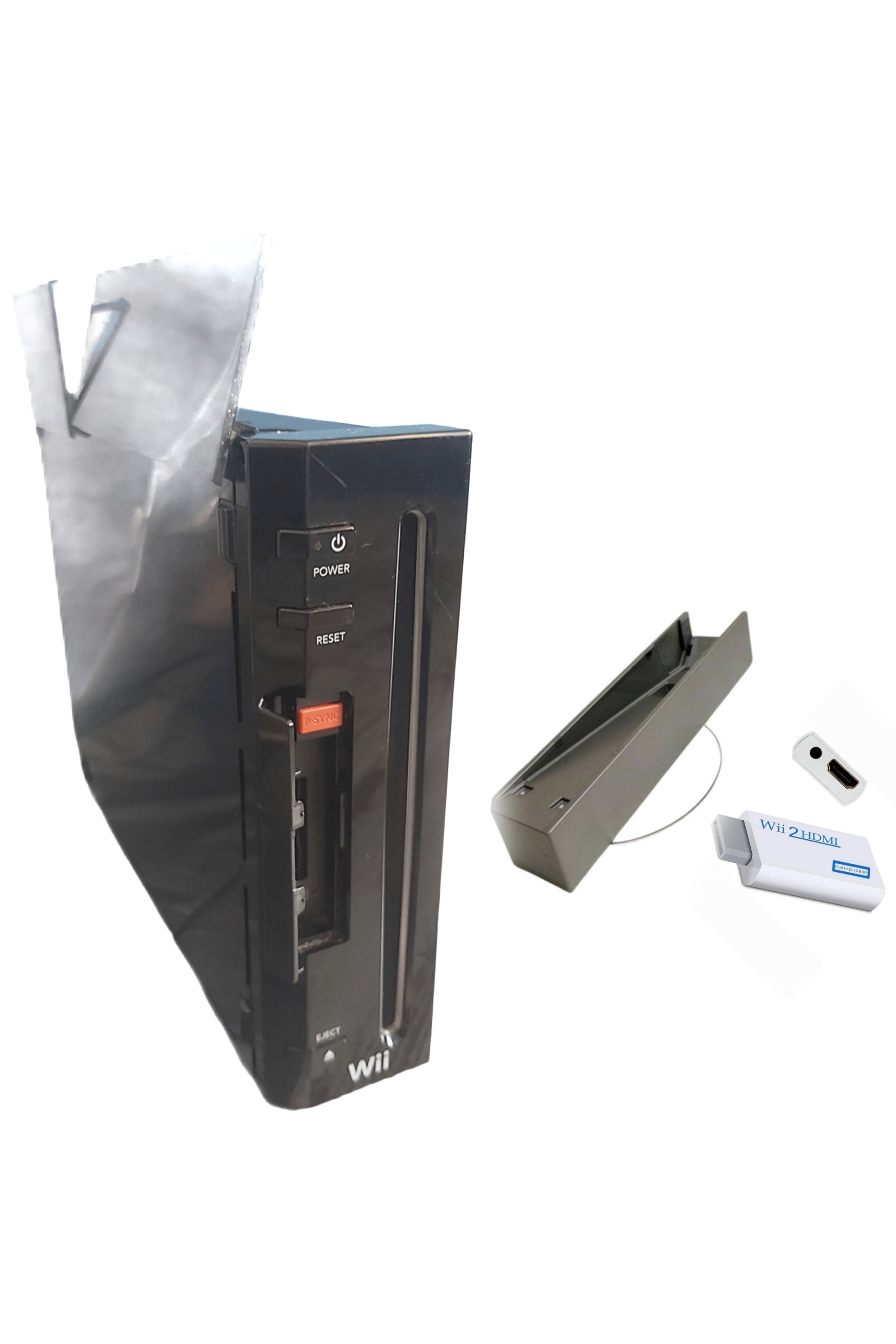 Console Nintendo WII NOIRE (Version rétro-compatible Gamecube)