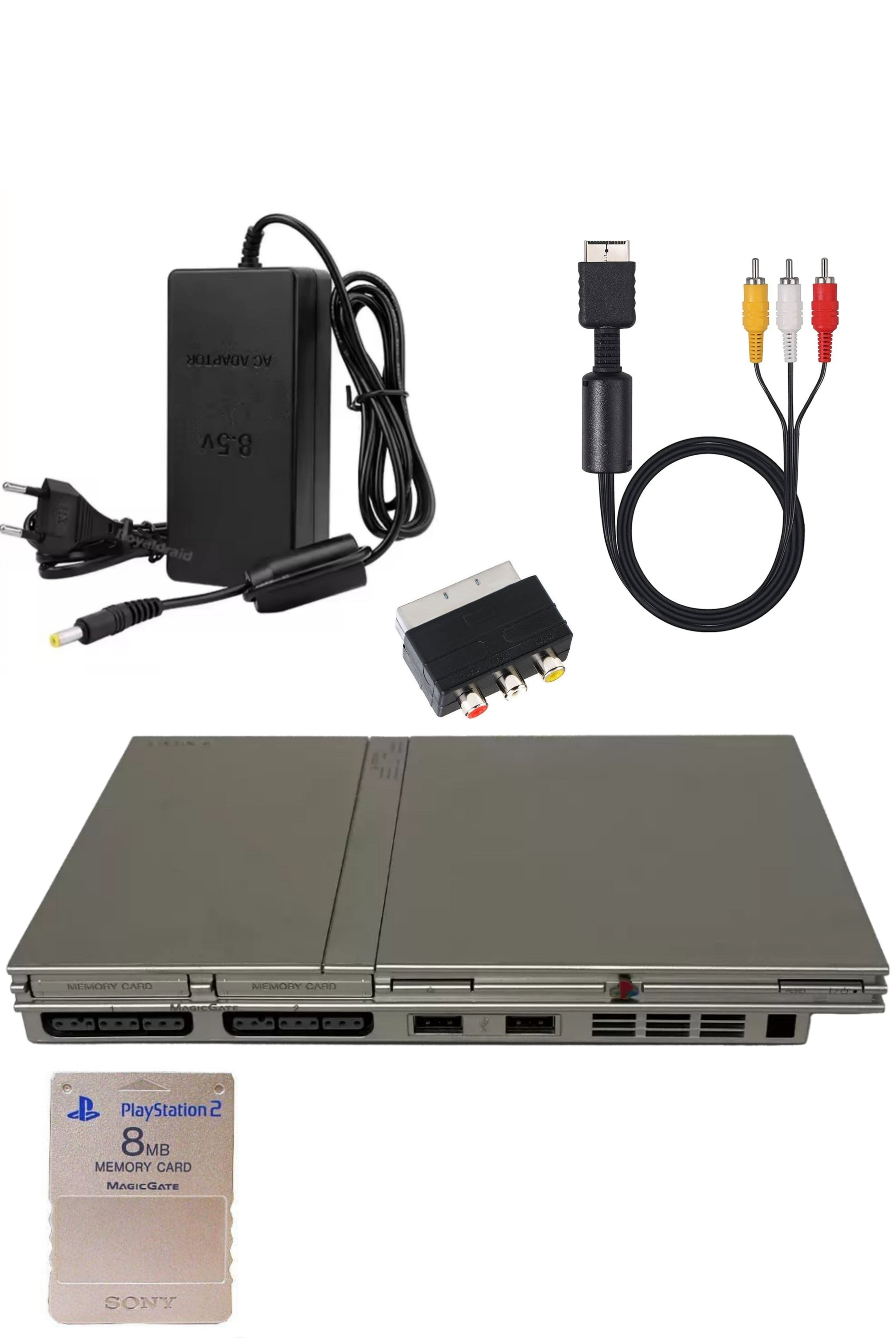Console PlayStation 2 (PS2) SLIM Grise (Silver)