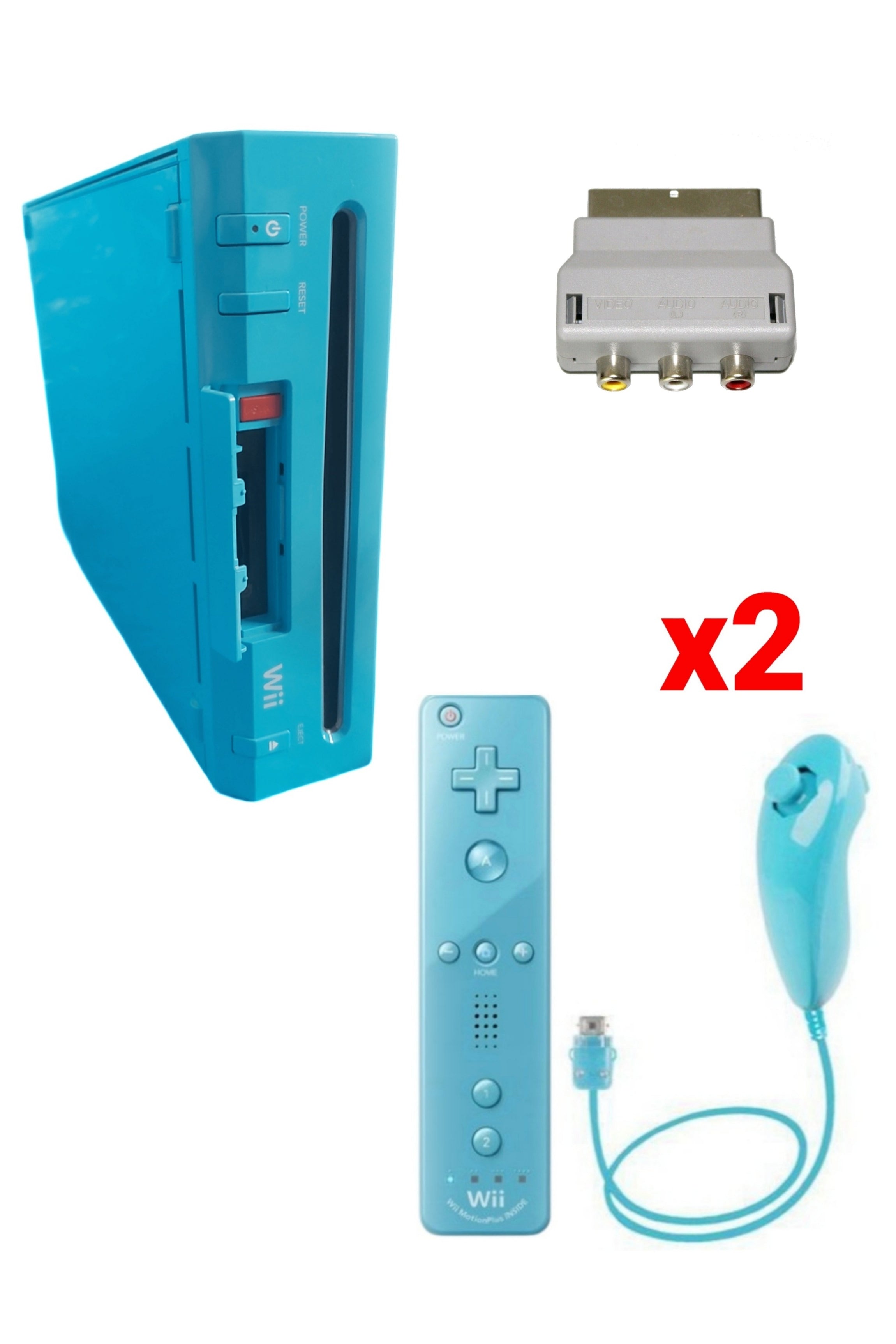 Console Nintendo WII BLEUE (Non Rétro-compatible Gamecube)