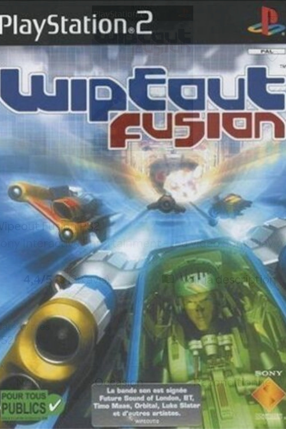 Jeu PS2 - WIPEOUT FUSION