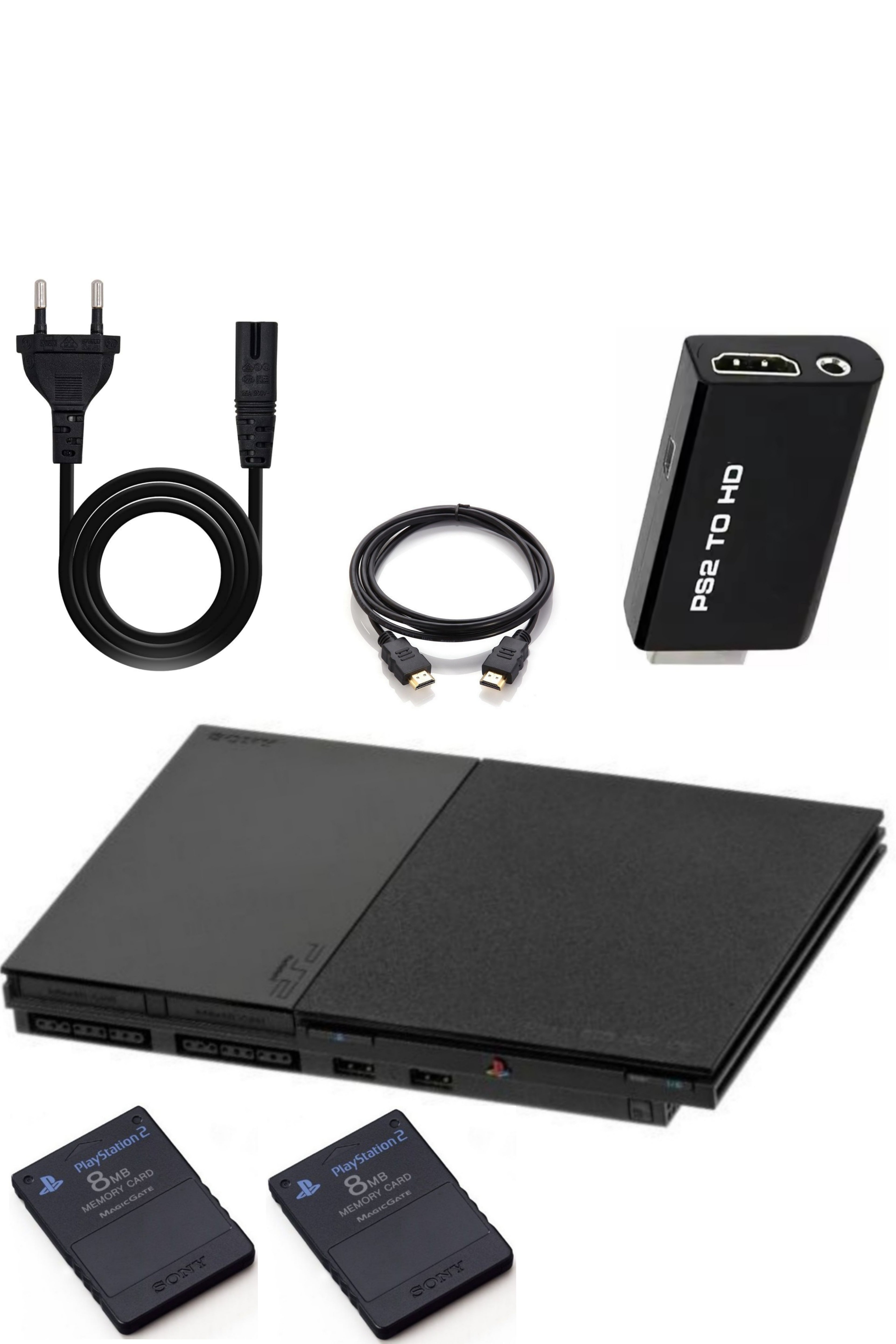 Console PlayStation 2 (PS2) SLIM Noire SATIN (V.2•90000)