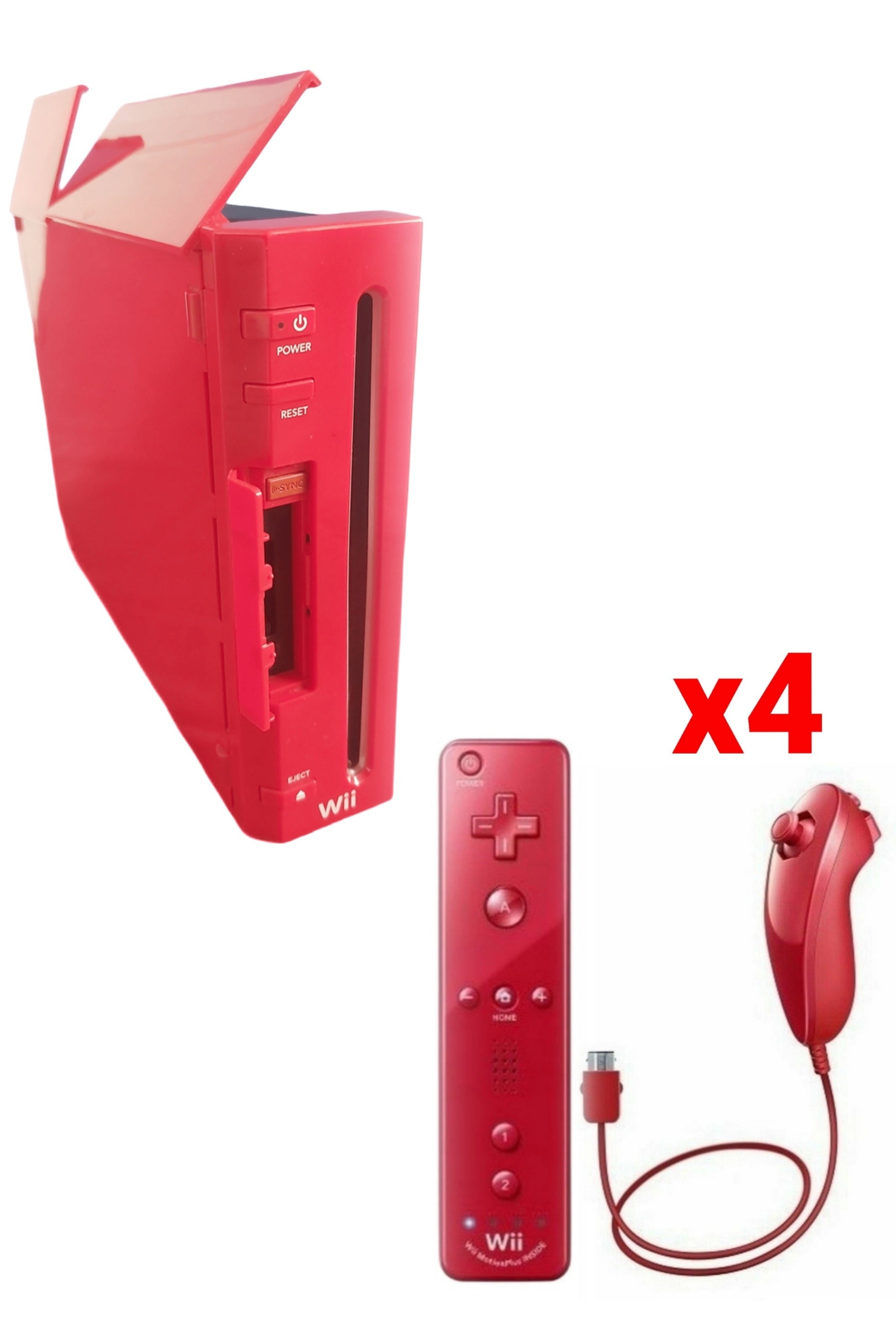 Console Nintendo WII ROUGE (Rétro-compatible Gamecube)