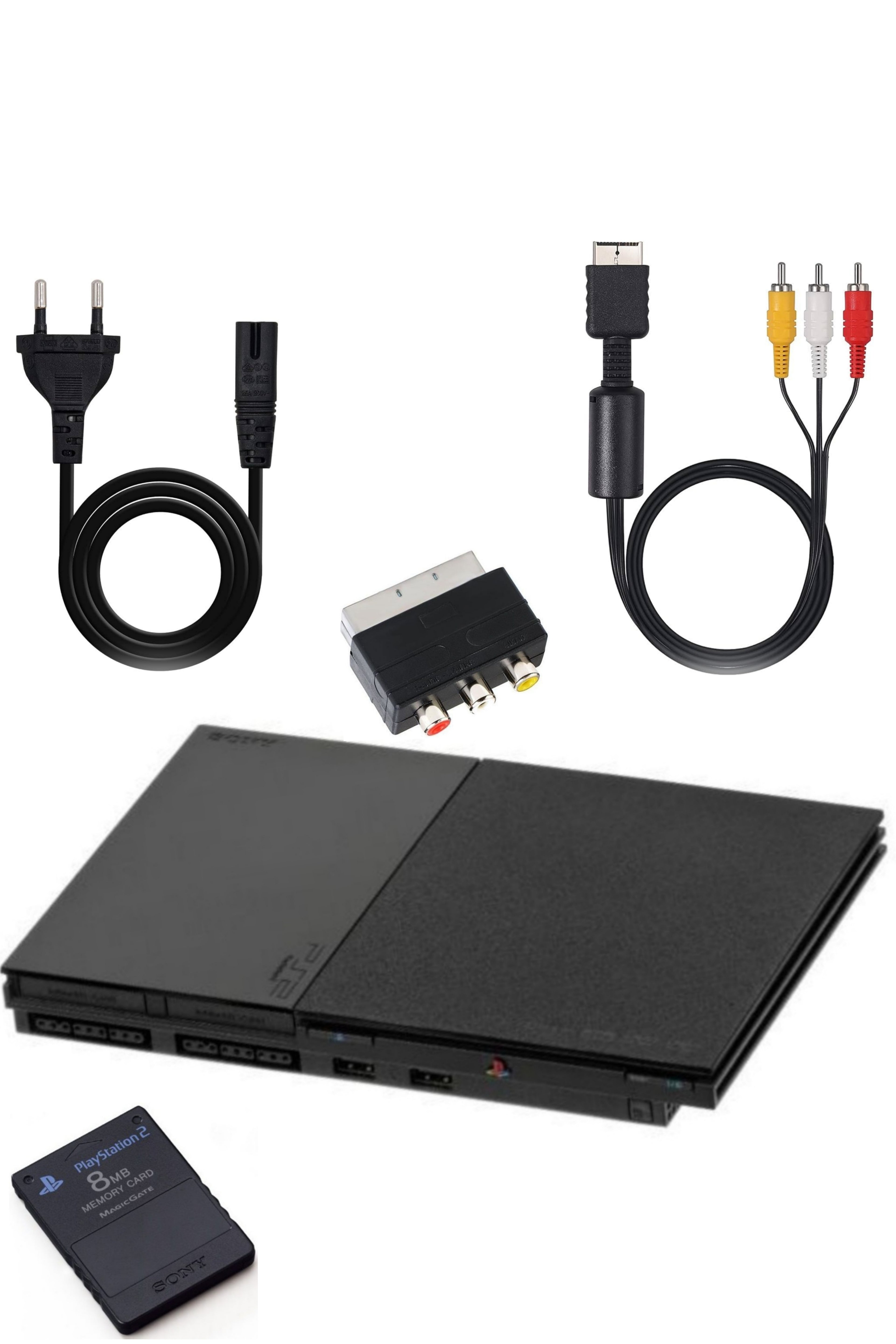 Console PlayStation 2 (PS2) SLIM Noire SATIN (V.2•90000)
