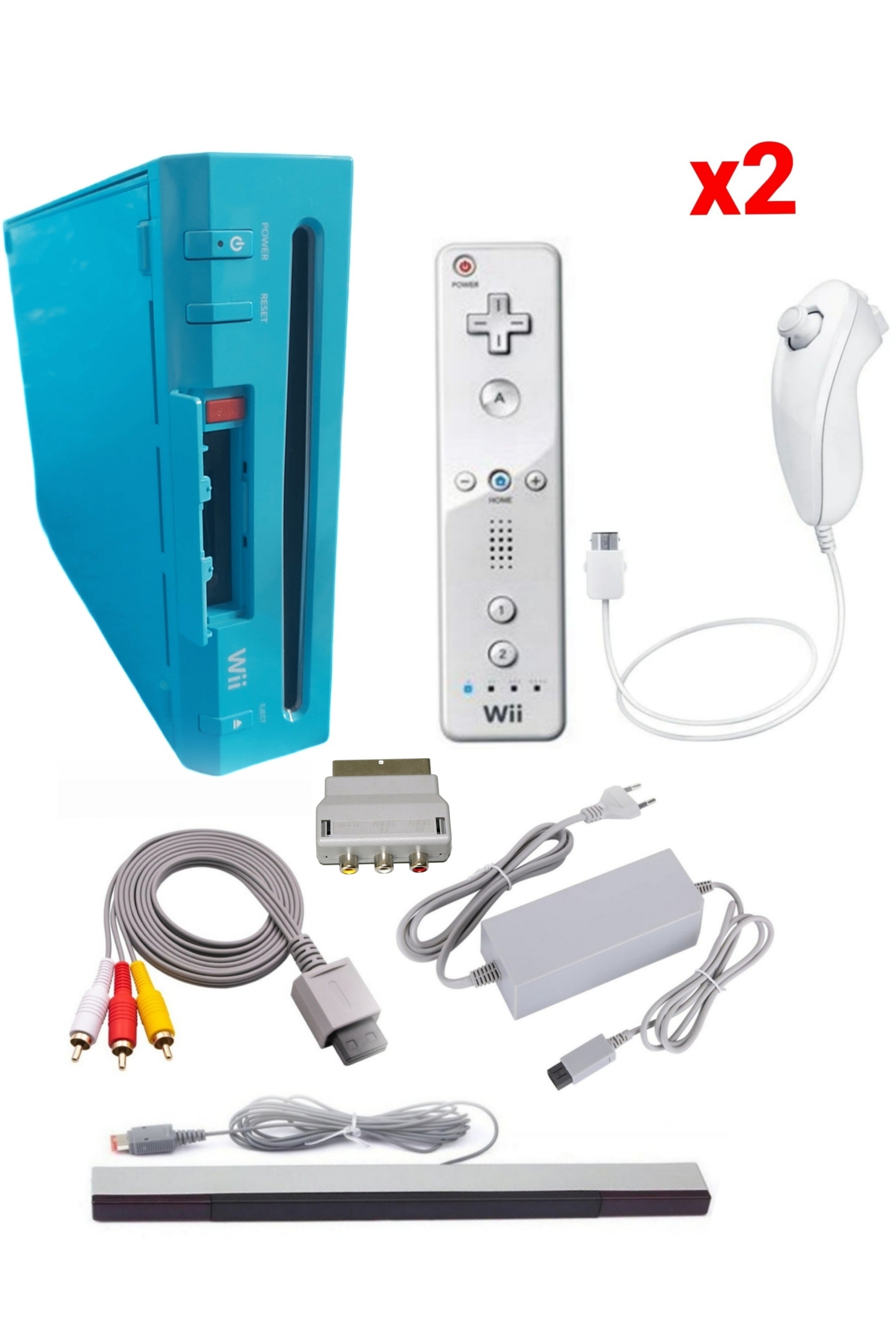 Console Nintendo WII BLEUE (Non Rétro-compatible Gamecube)