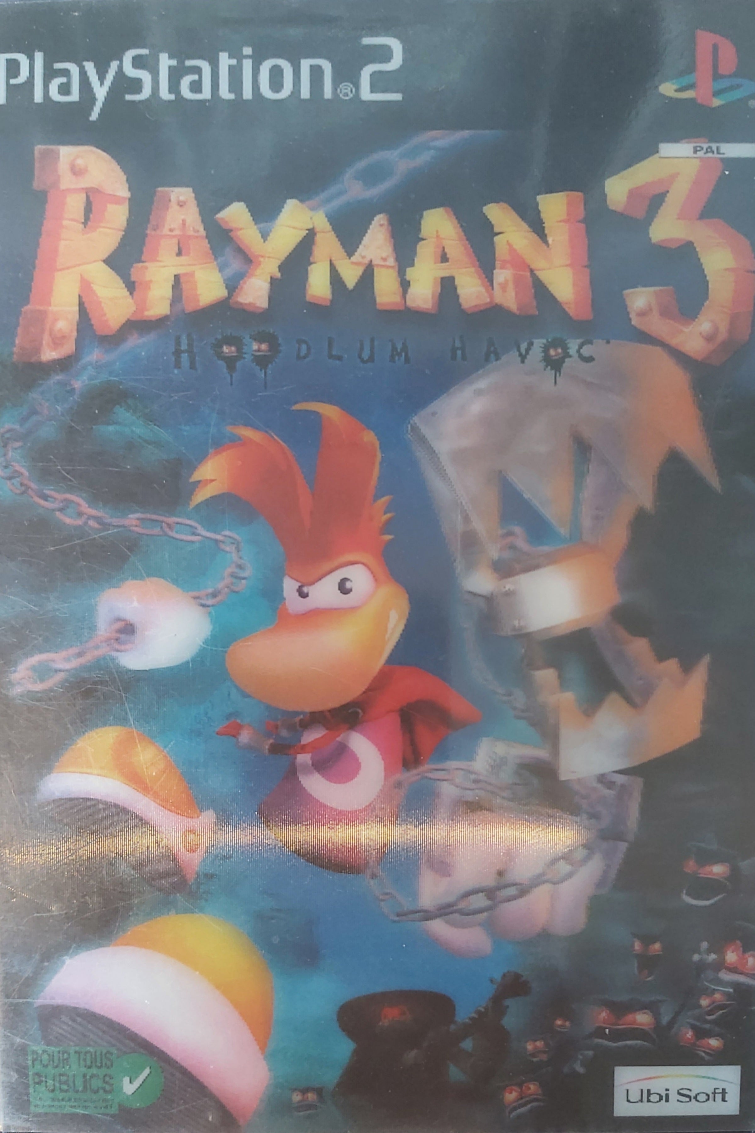 Jeu PS2 - RAYMAN 3 : Hoodlum Havoc (Jaquette 3D)