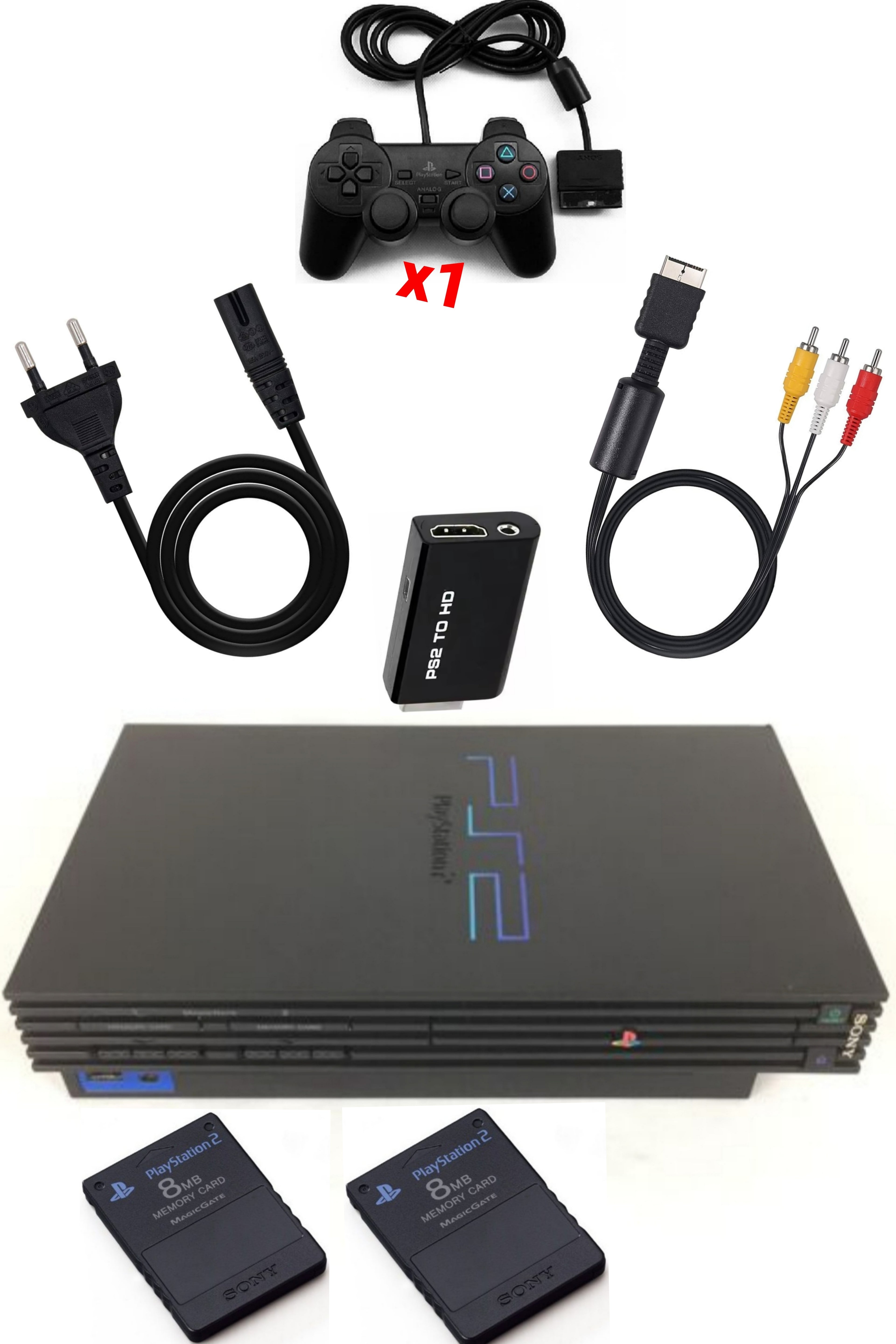 Console PlayStation 2 (PS2) FAT Noire