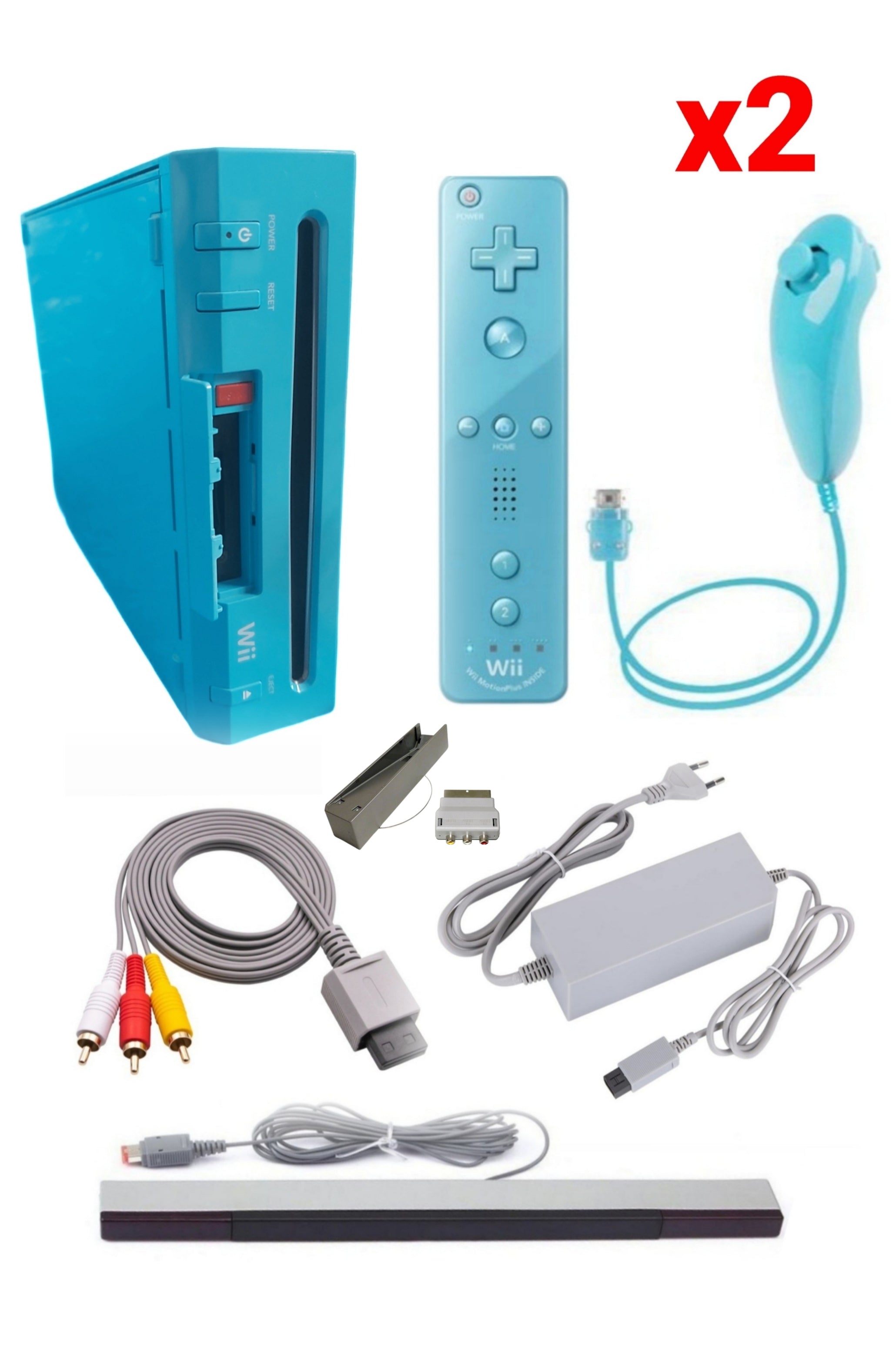 Console Nintendo WII BLEUE (Non Rétro-compatible Gamecube)