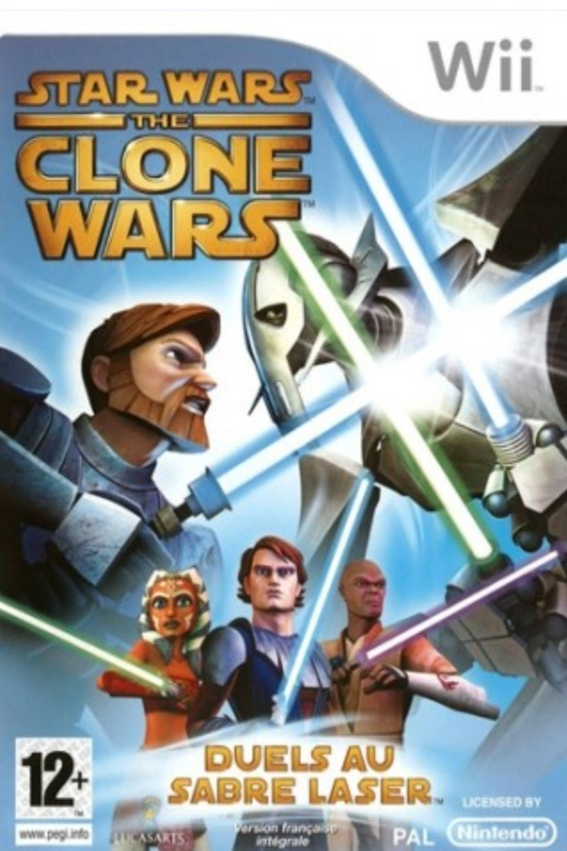 Jeu Wii : STAR WARS , The Clone Wars : DUEL AU SABRE LASER