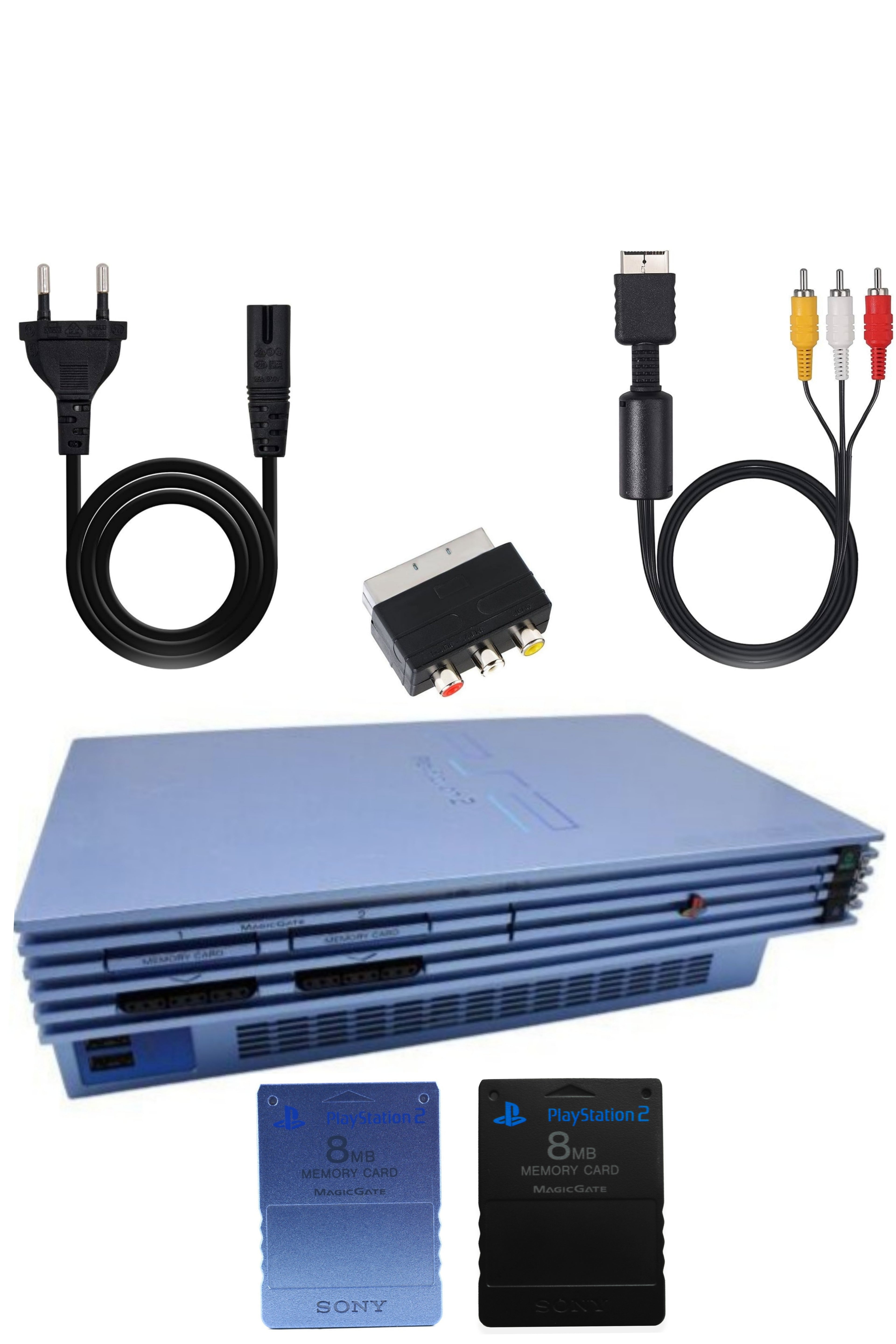 Console PlayStation 2 (PS2) FAT AQUA BLUE