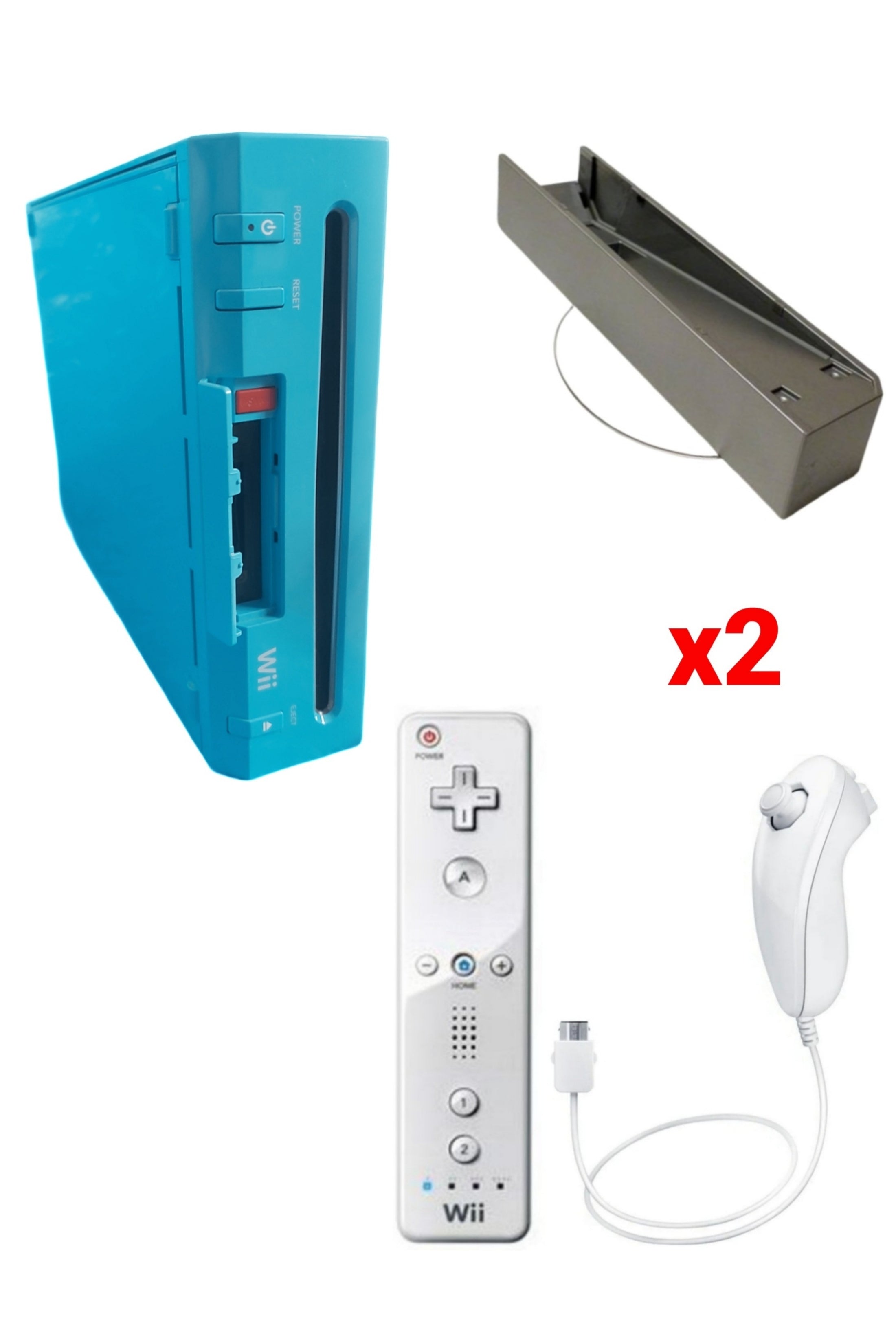 Console Nintendo WII BLEUE (Non Rétro-compatible Gamecube)