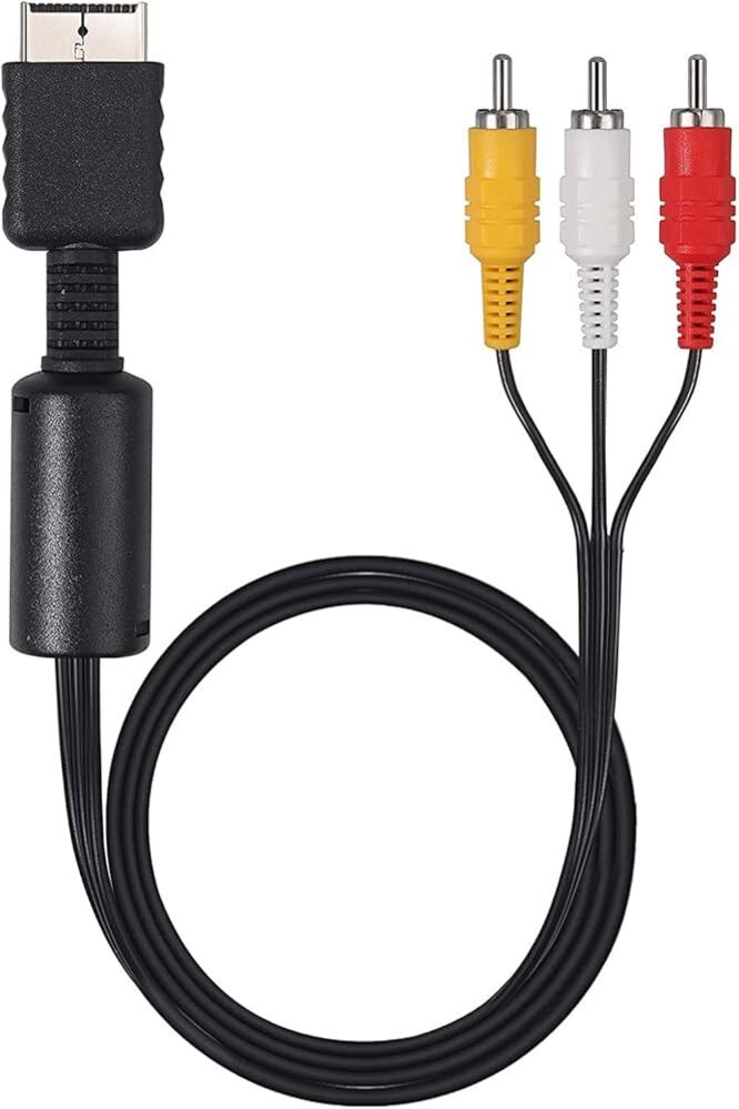 Câble AV (non officiel) pour PlayStation 2 (PS2 -> AV)