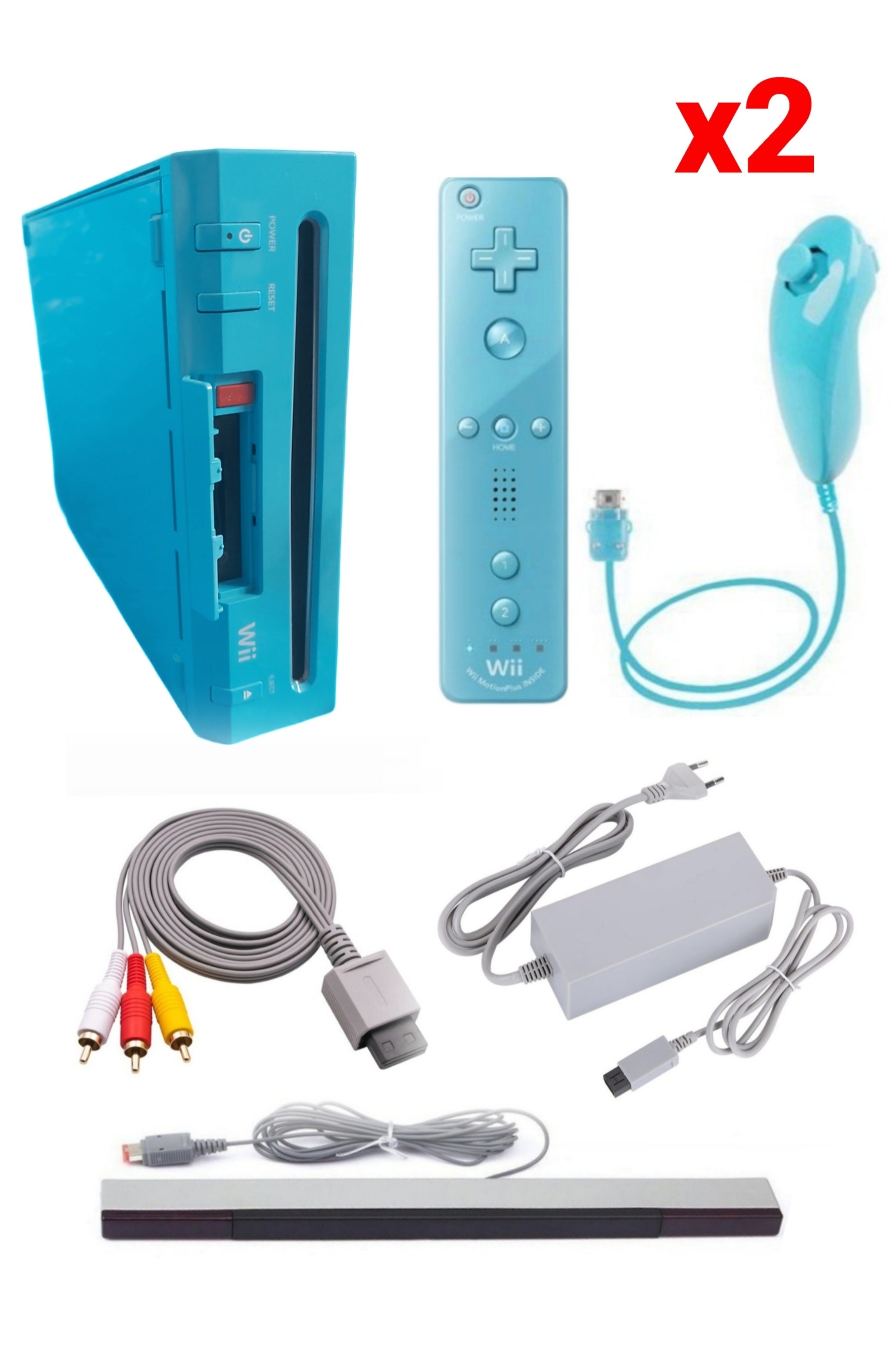 Console Nintendo WII BLEUE (Non Rétro-compatible Gamecube)