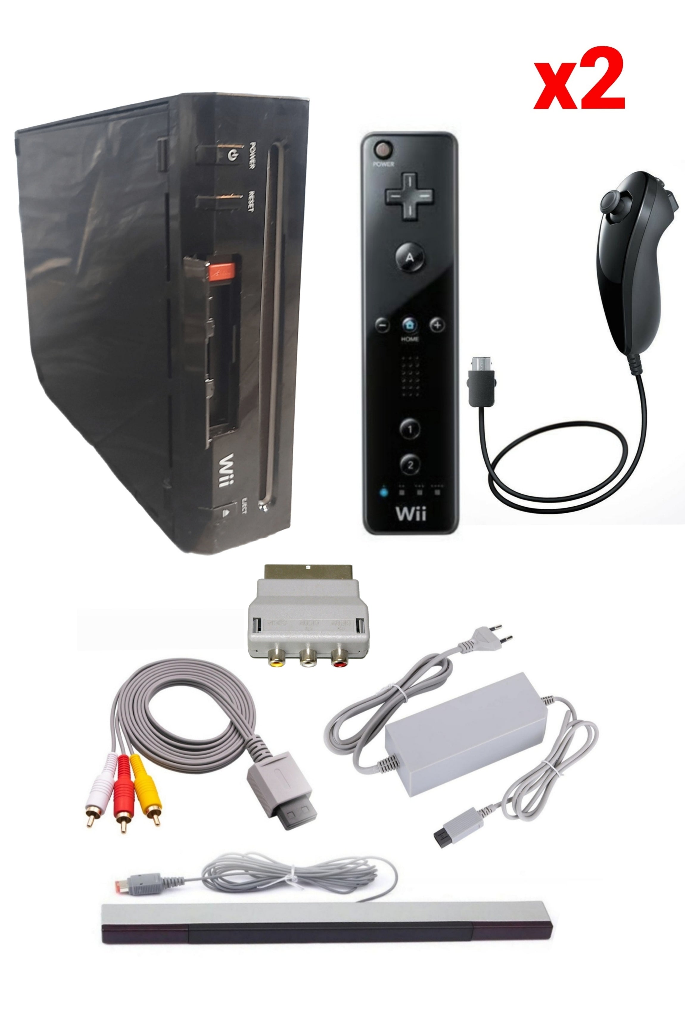 Console Nintendo WII NOIRE (Version non rétro-compatible)