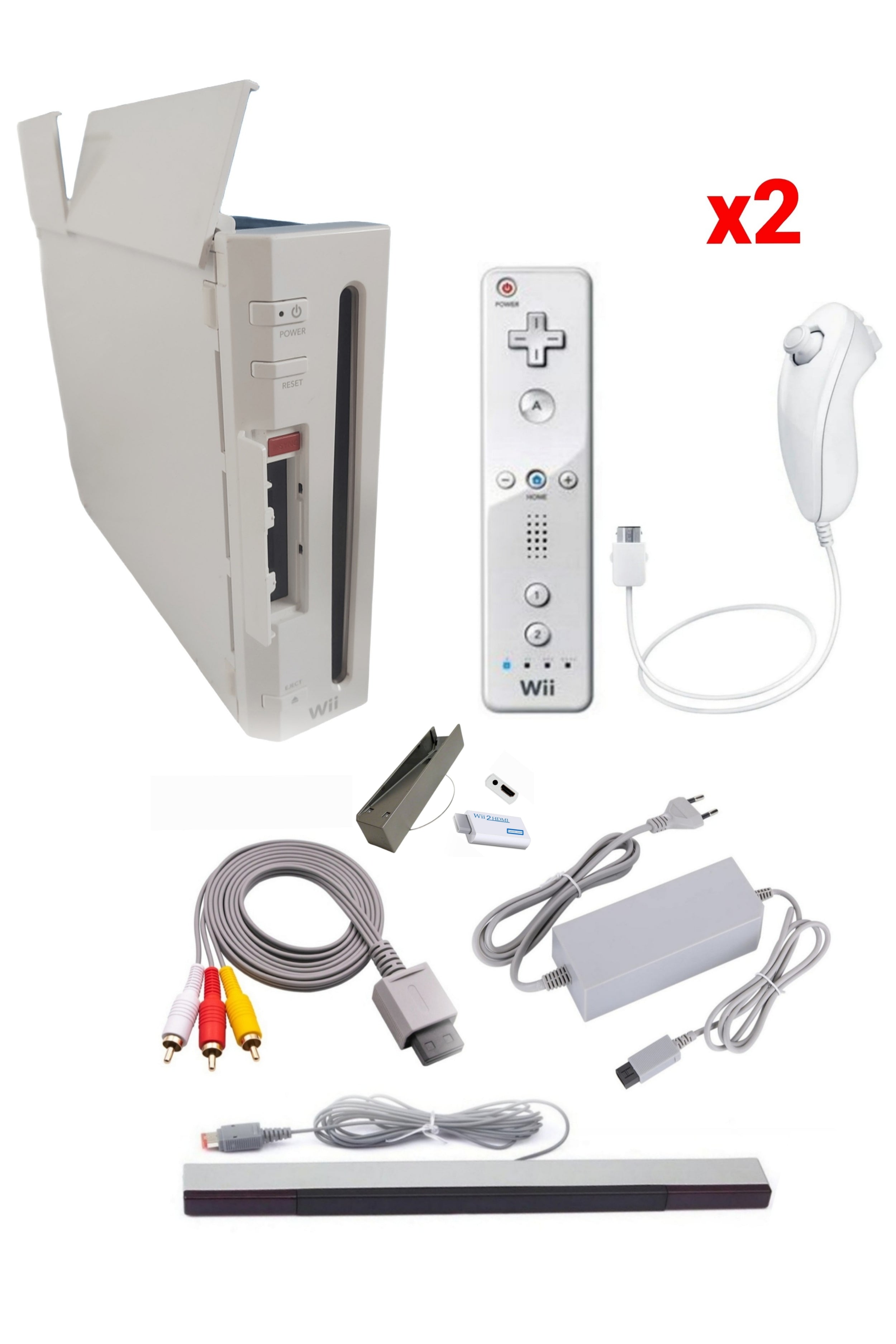 Console Nintendo WII BLANCHE (Version rétro-compatible Gamecube)