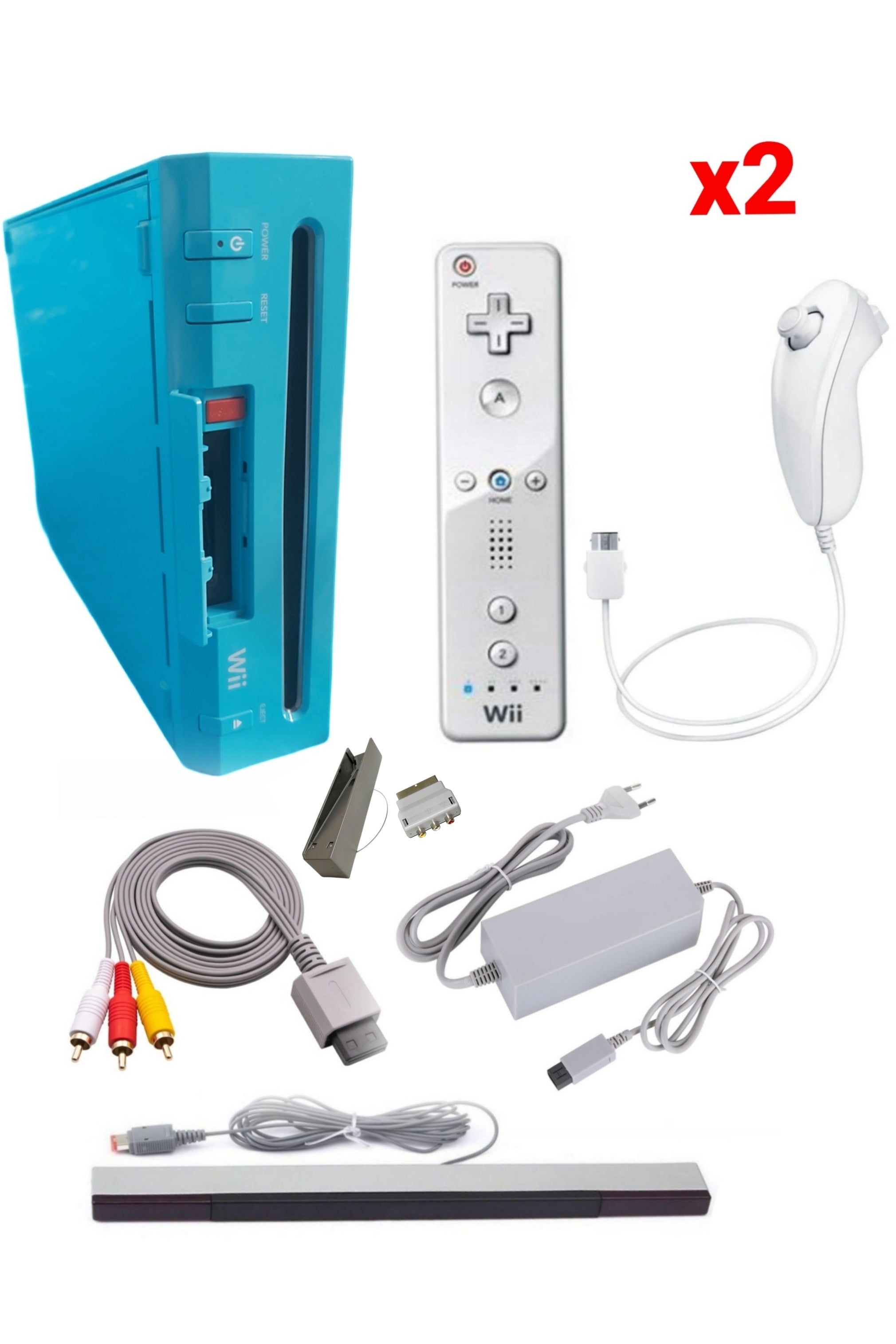 Console Nintendo WII BLEUE (Non Rétro-compatible Gamecube)