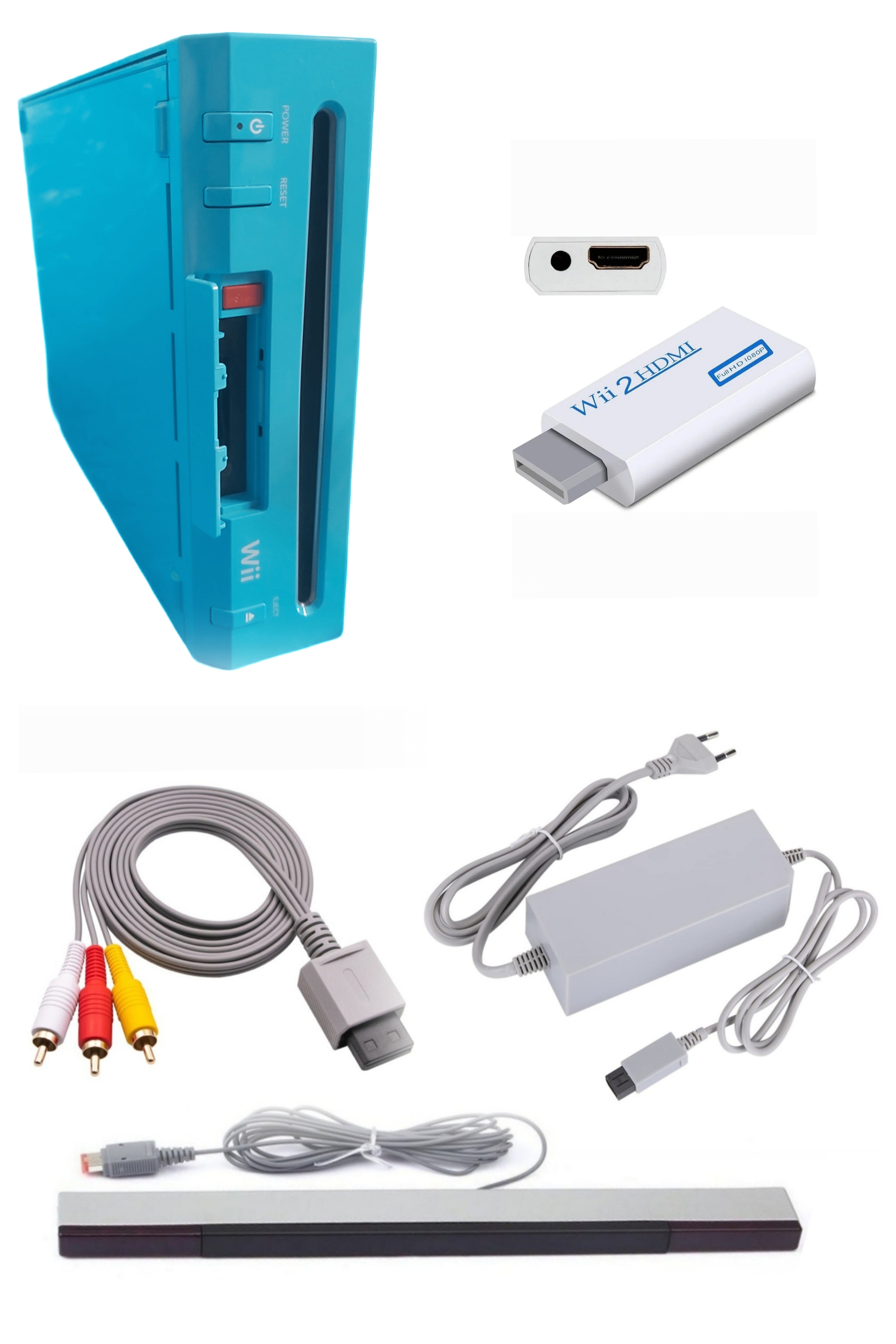 Console Nintendo WII BLEUE (Non Rétro-compatible Gamecube)