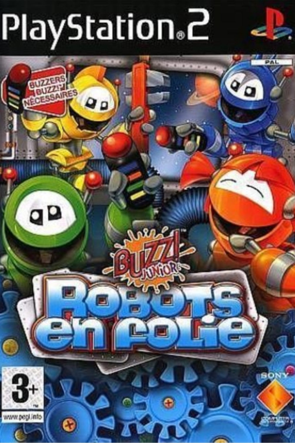 Jeu PS2 - BUZZ ! JUNIOR : ROBOTS EN FOLIE