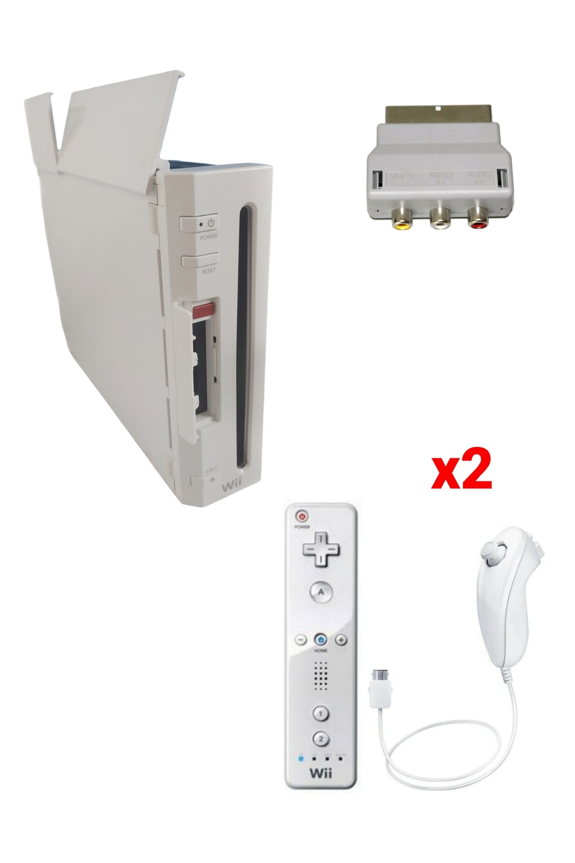 Console Nintendo WII BLANCHE (Version rétro-compatible Gamecube)