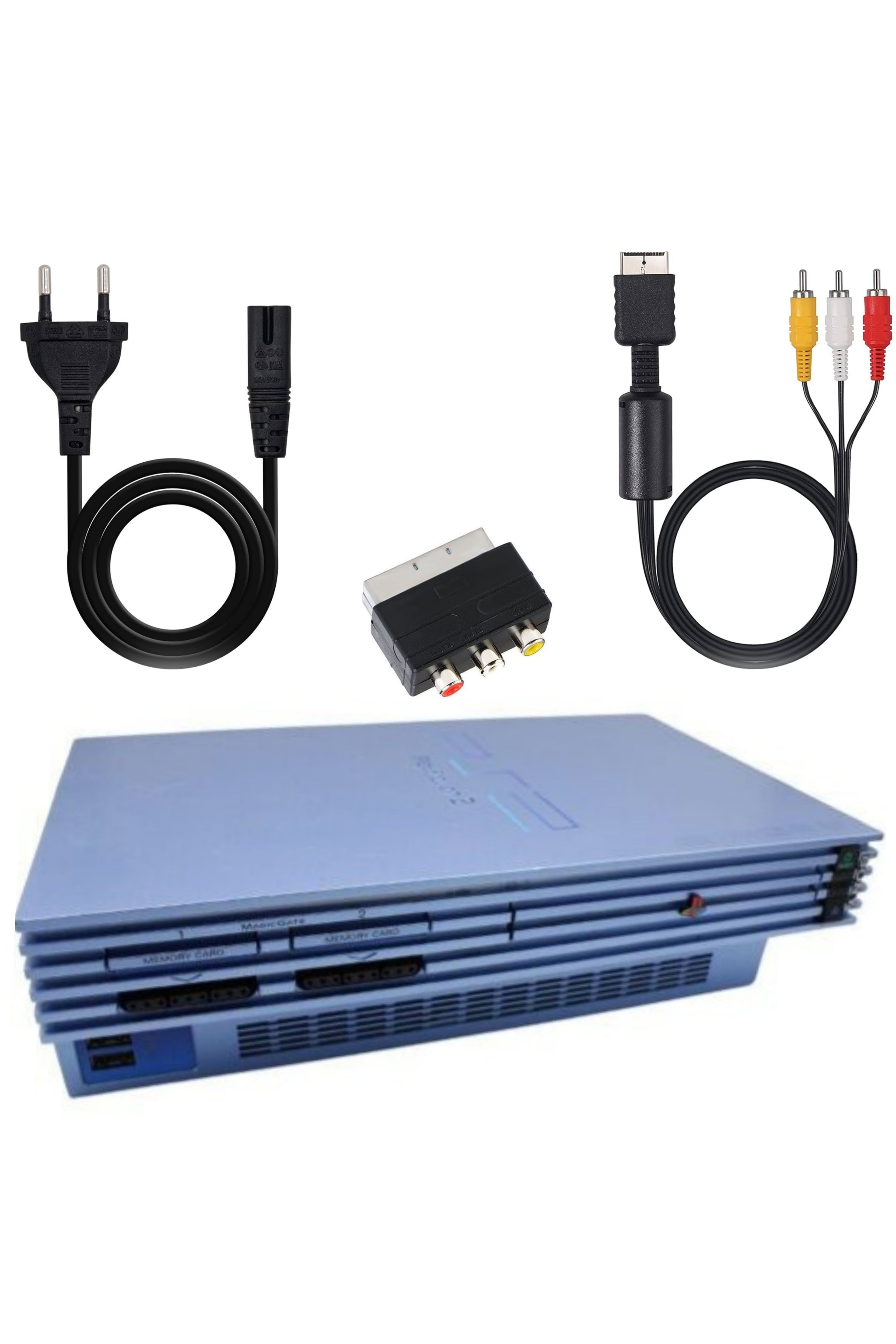 Console PlayStation 2 (PS2) FAT AQUA BLUE
