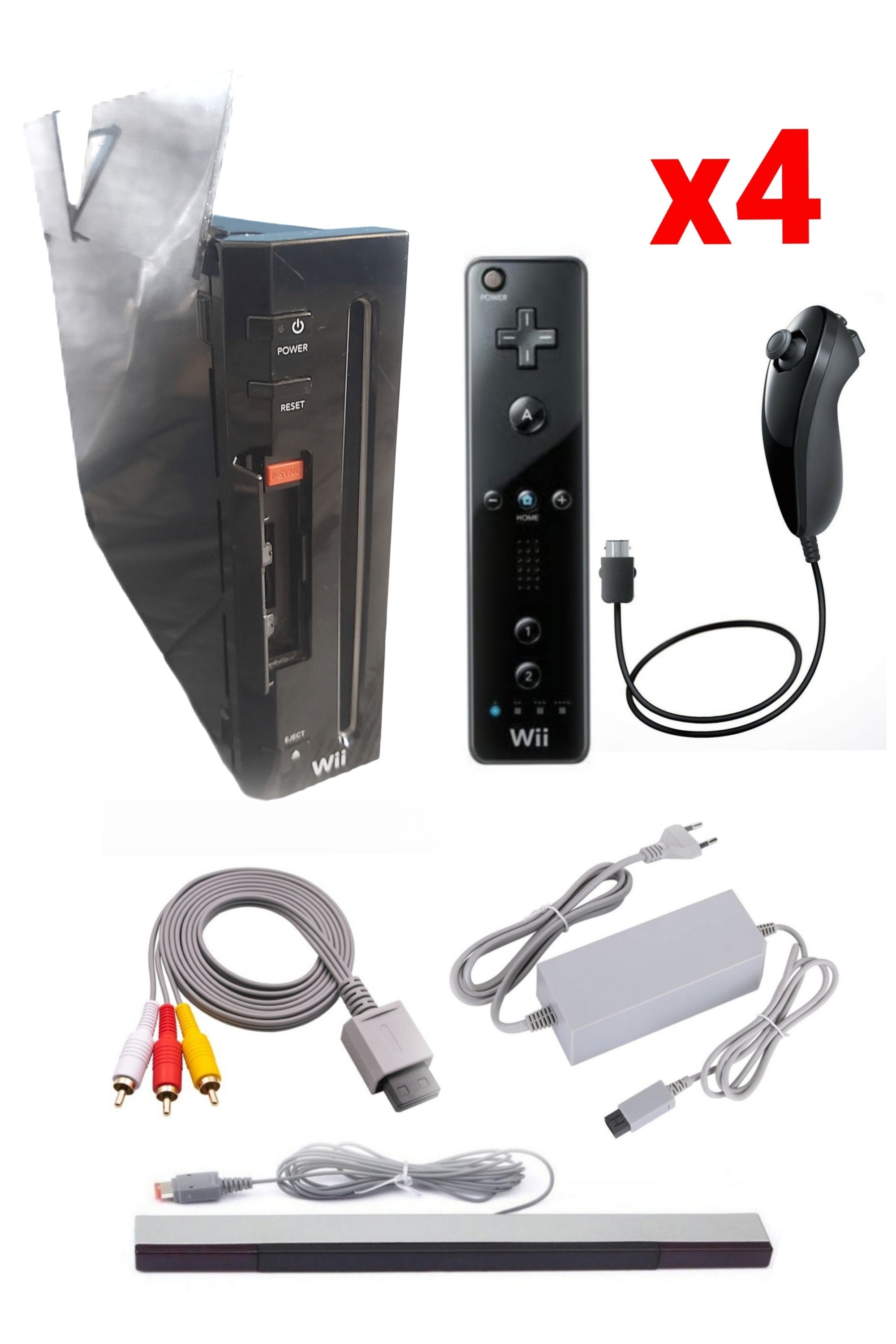 Console Nintendo WII NOIRE (Version rétro-compatible Gamecube)