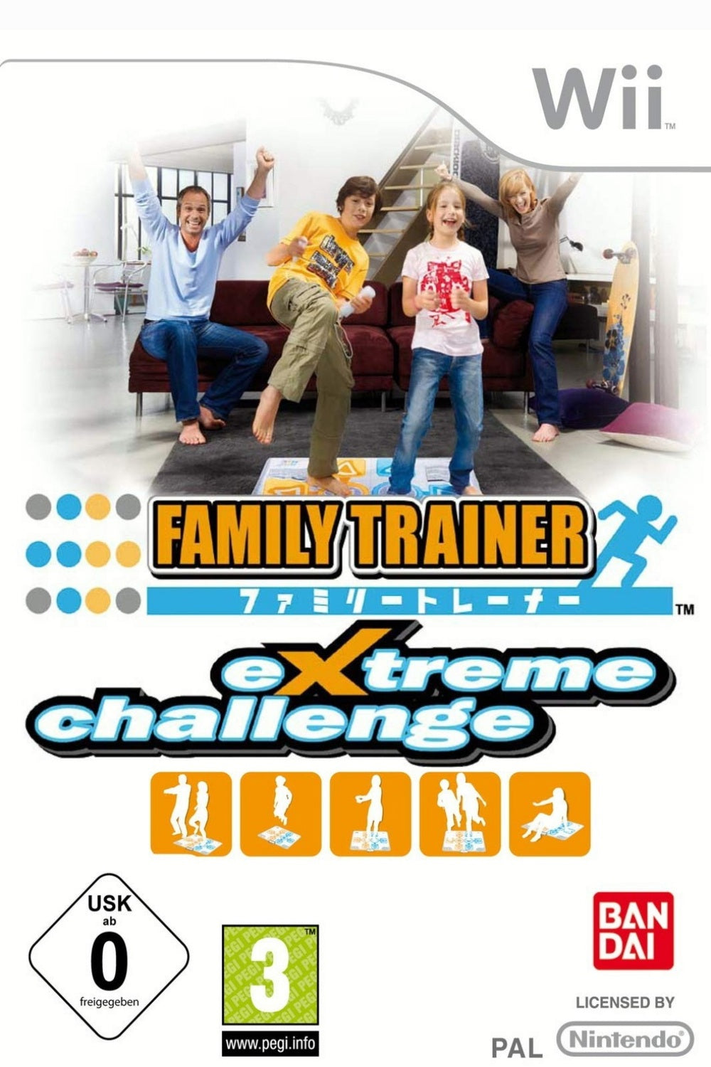 Jeu Wii - FAMILY TRAINER : EXTREME CHALLENGE