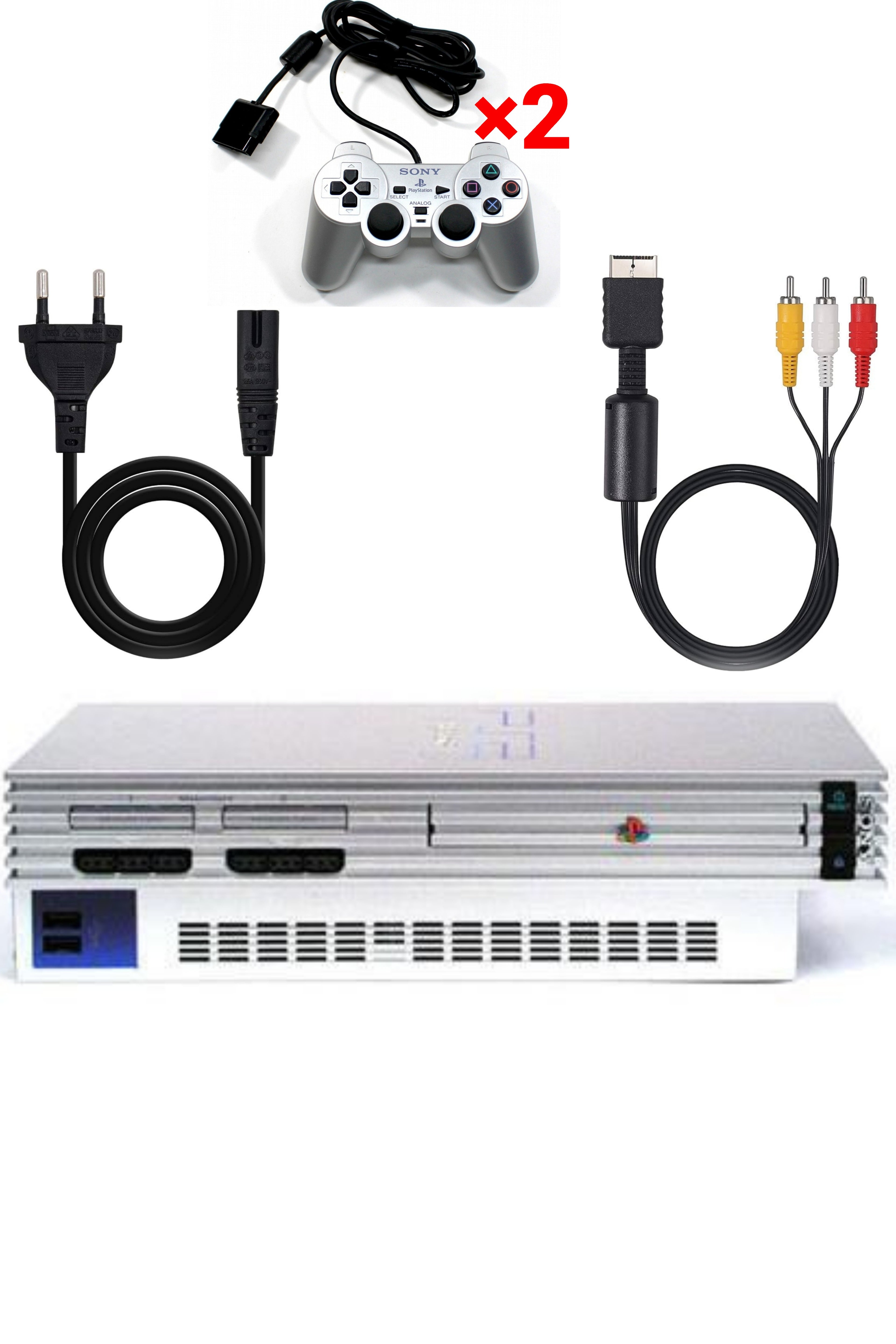 Console PlayStation 2 (PS2) FAT Grise (Silver)