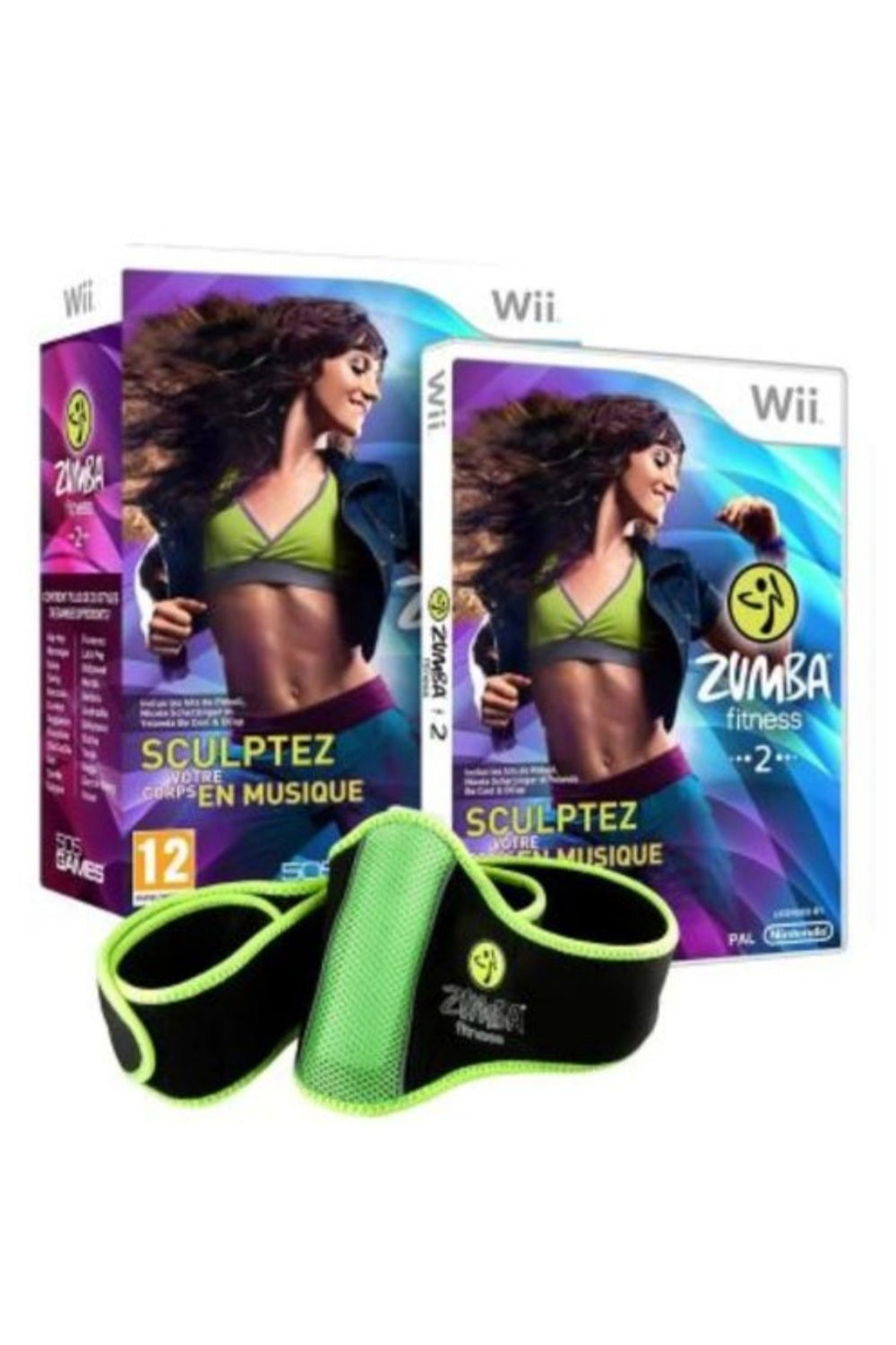 Jeu Wii - ZUMBA Fitness 2 (Édition Pack : Ceinture incluse)