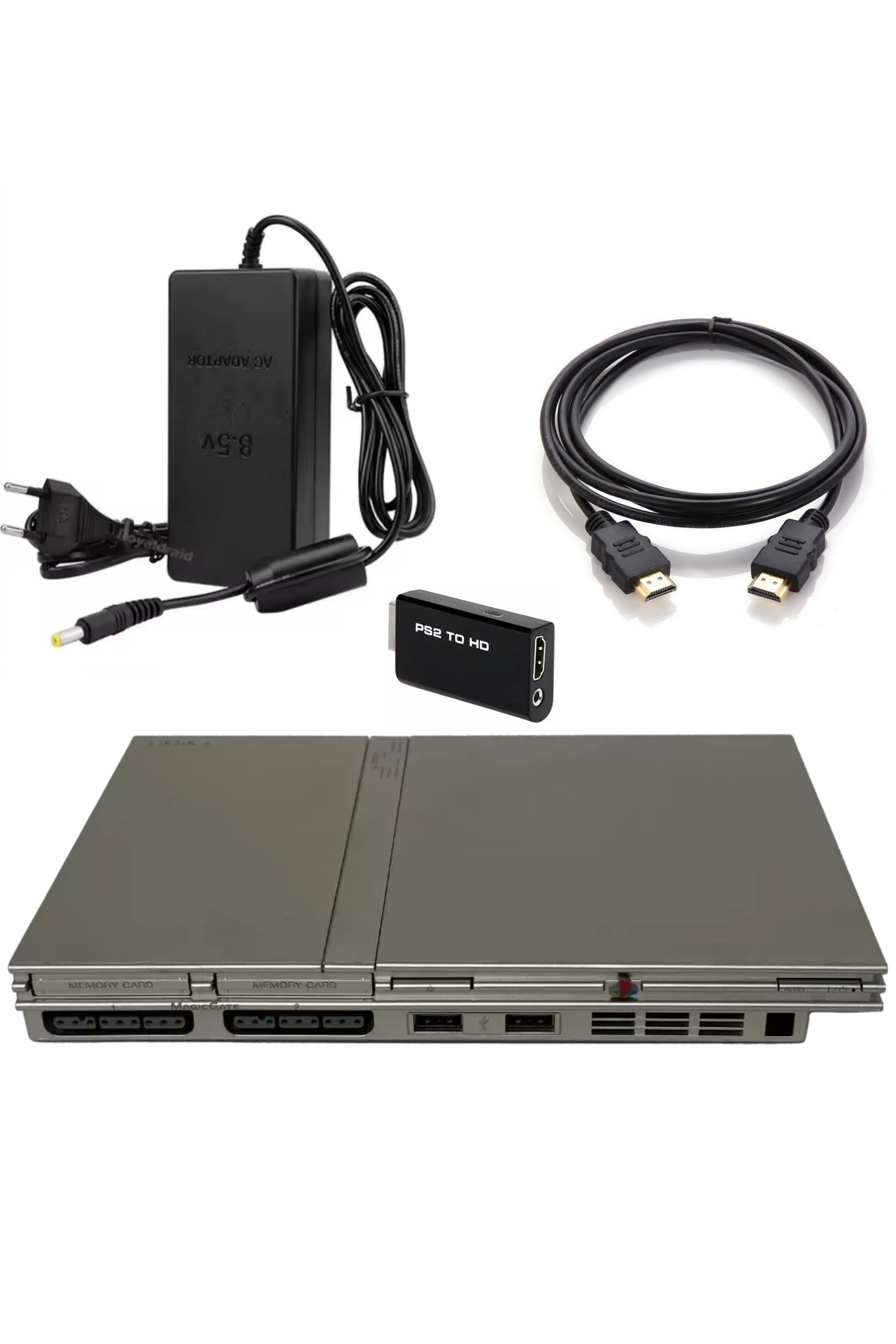 Console PlayStation 2 (PS2) SLIM Grise (Silver)