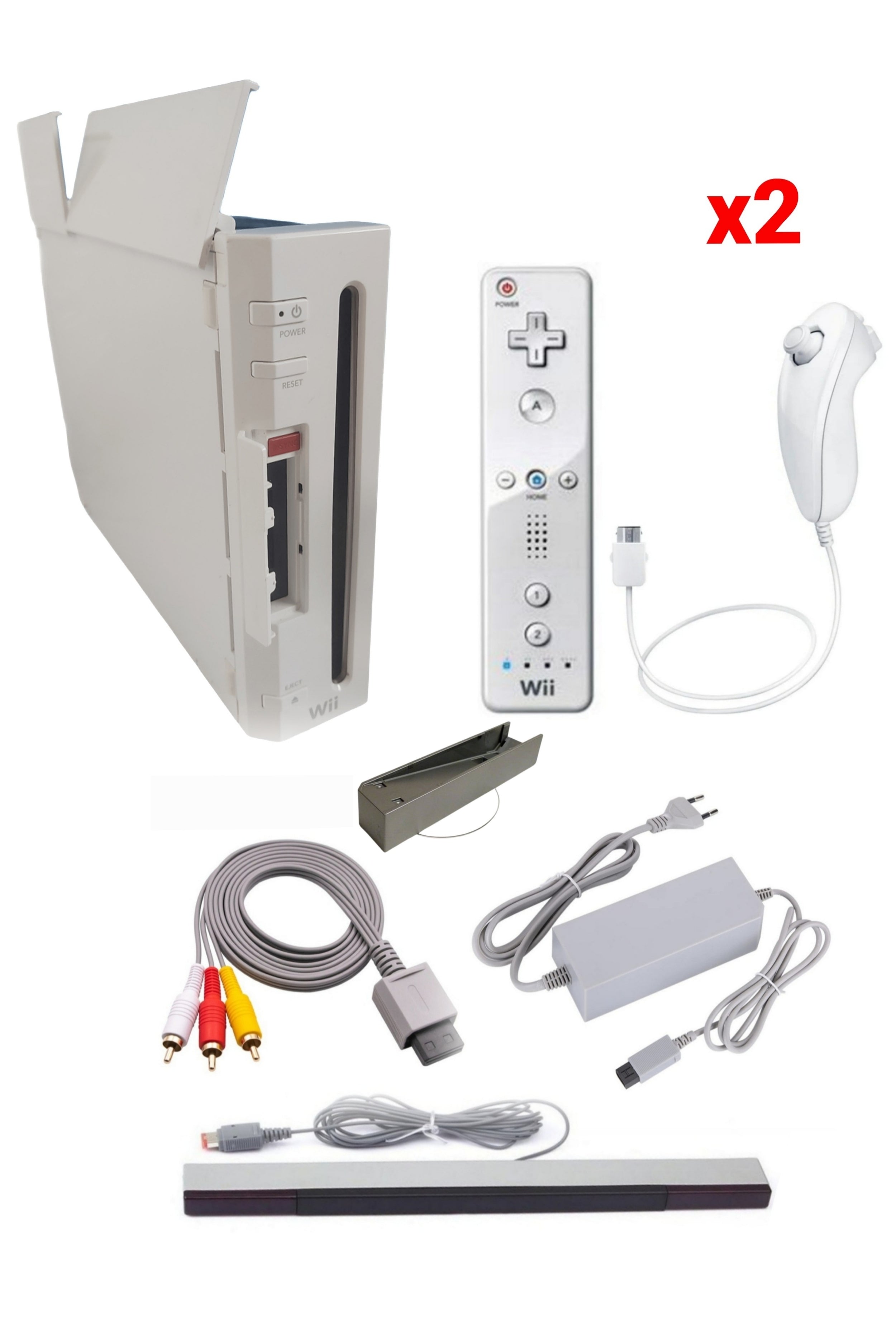 Console Nintendo WII BLANCHE (Version rétro-compatible Gamecube)