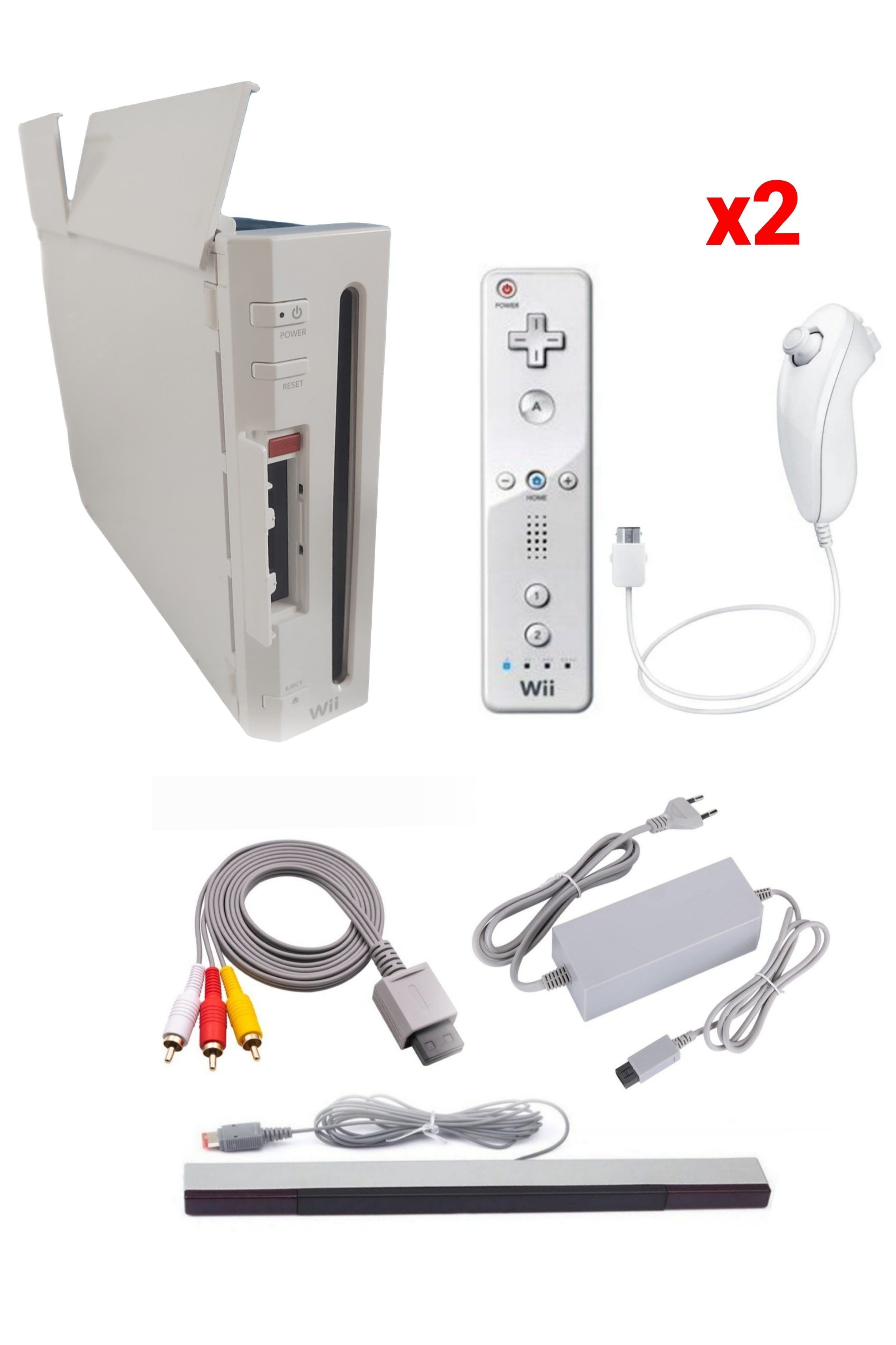 Console Nintendo WII BLANCHE (Version rétro-compatible Gamecube)