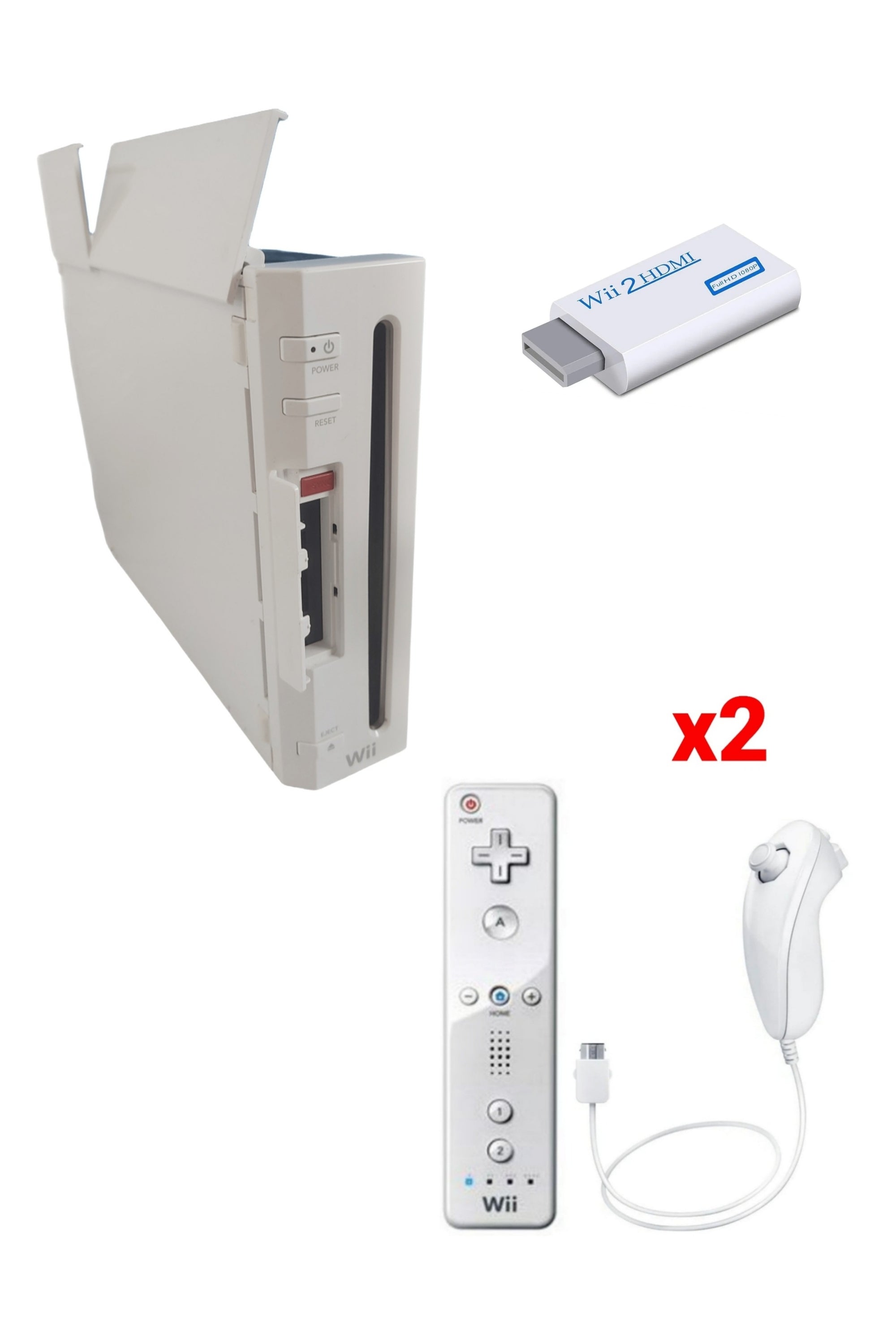 Console Nintendo WII BLANCHE (Version rétro-compatible Gamecube)