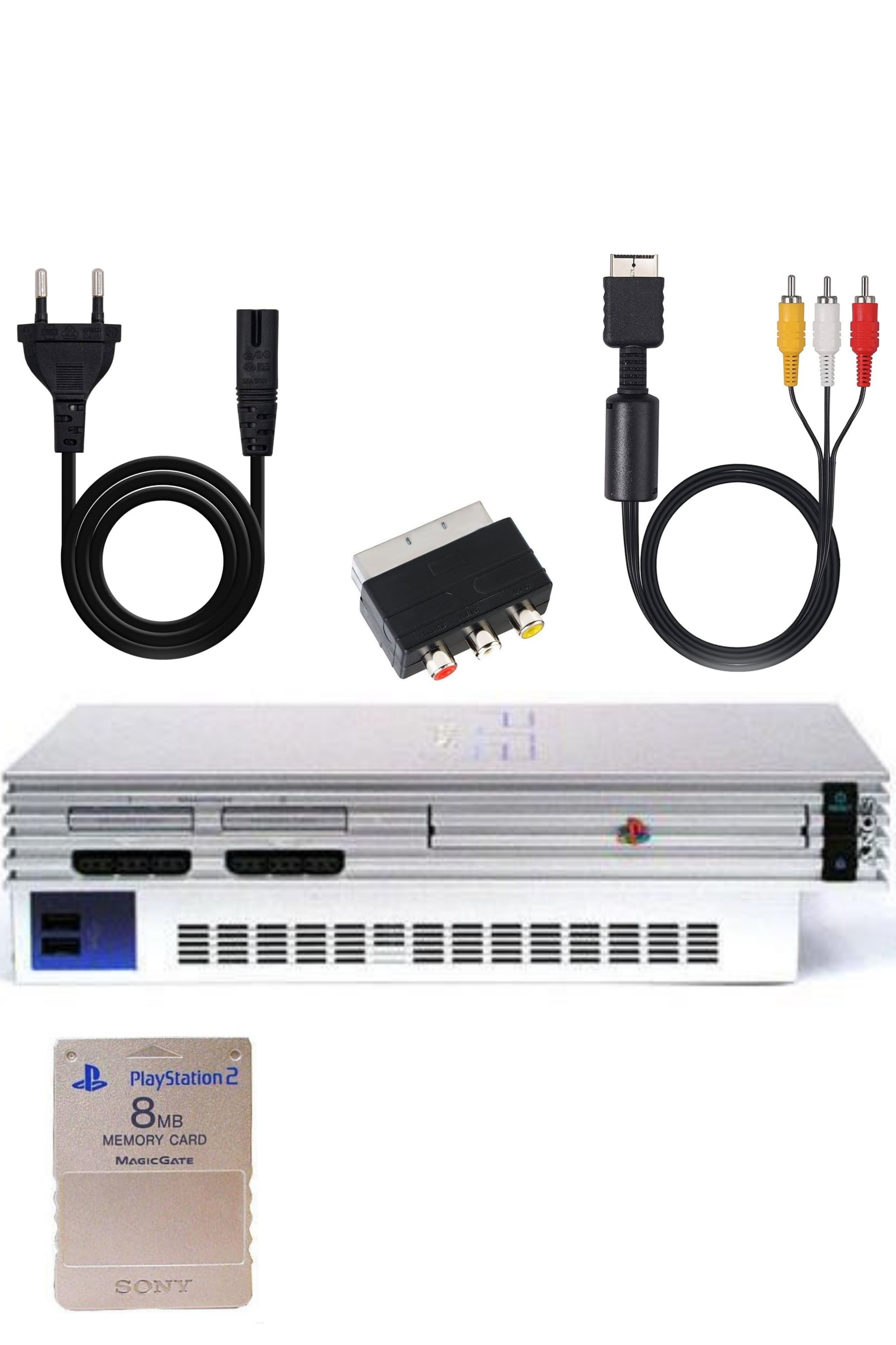 Console PlayStation 2 (PS2) FAT Grise (Silver)