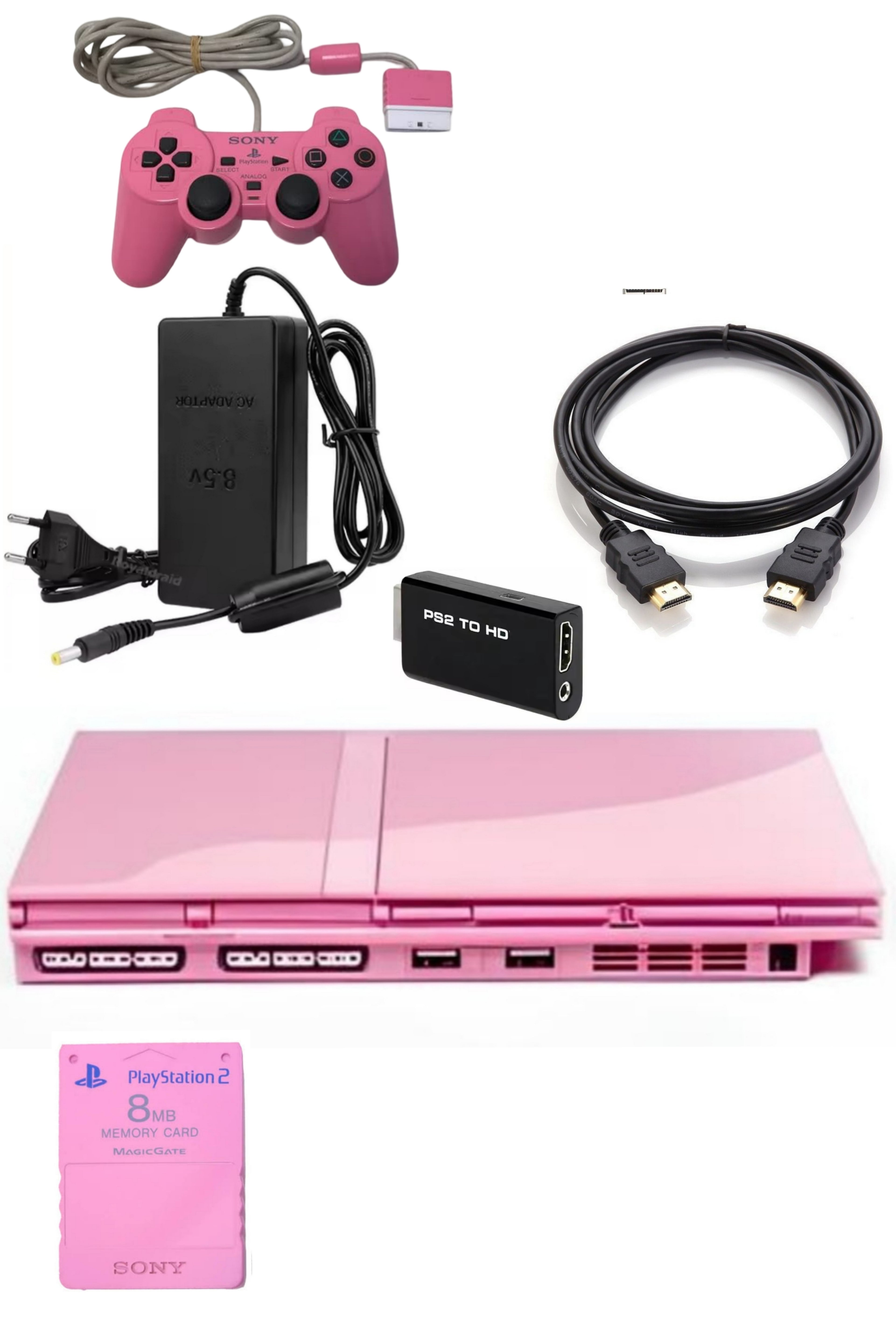 Console PlayStation 2 (PS2) SLIM Rose (Pink)