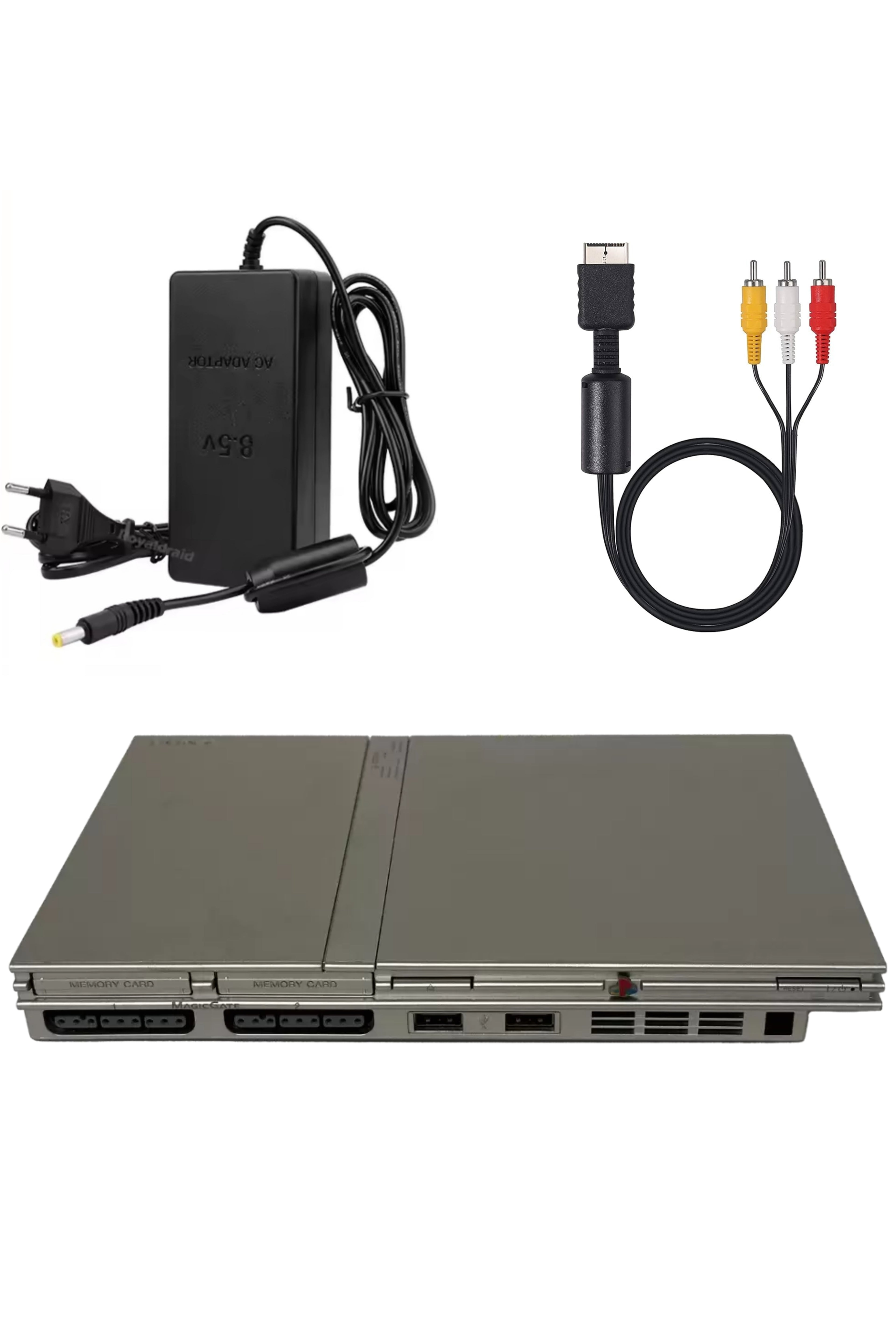 Console PlayStation 2 (PS2) SLIM Grise (Silver)