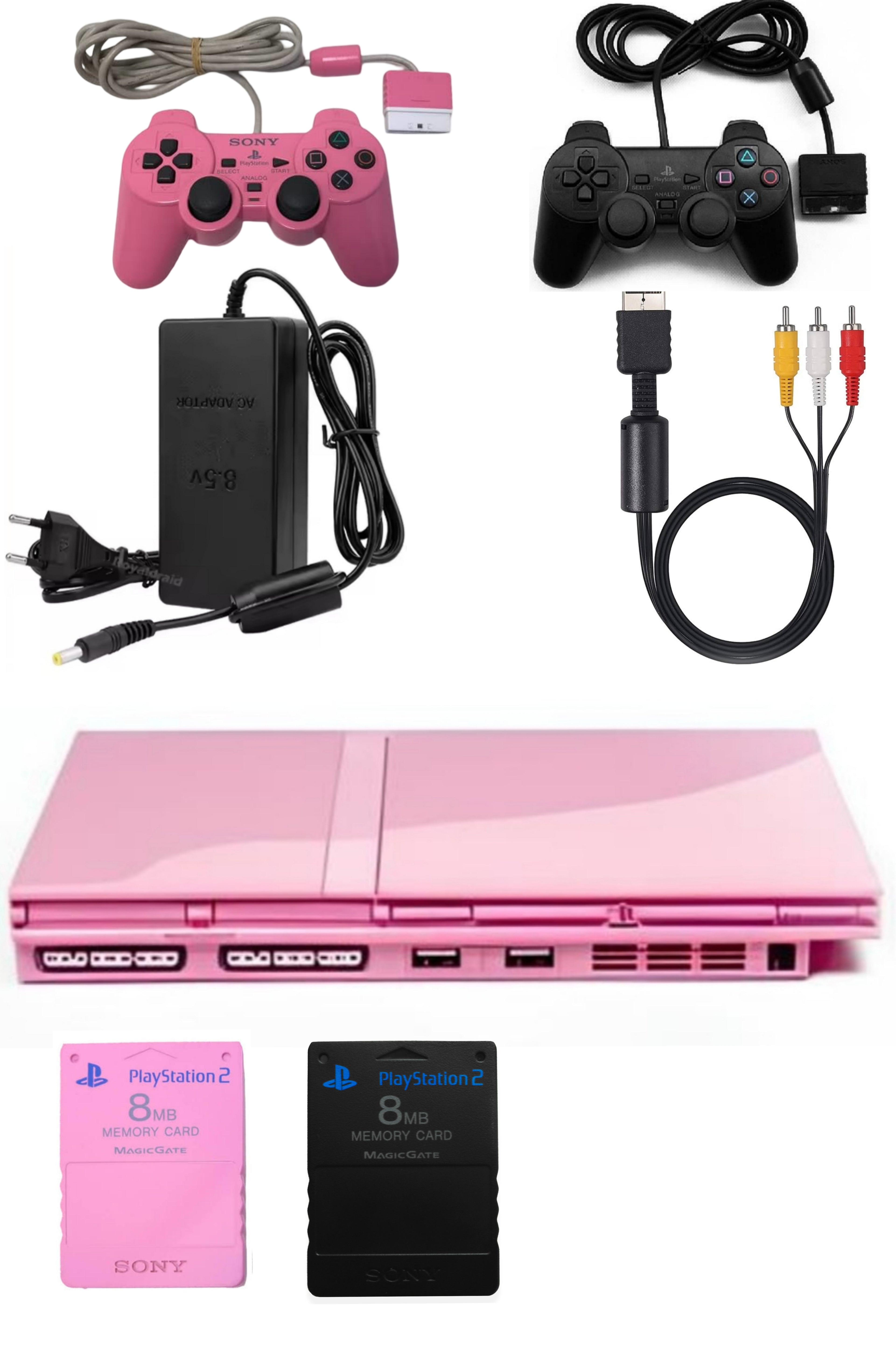 Console PlayStation 2 (PS2) SLIM Rose (Pink)