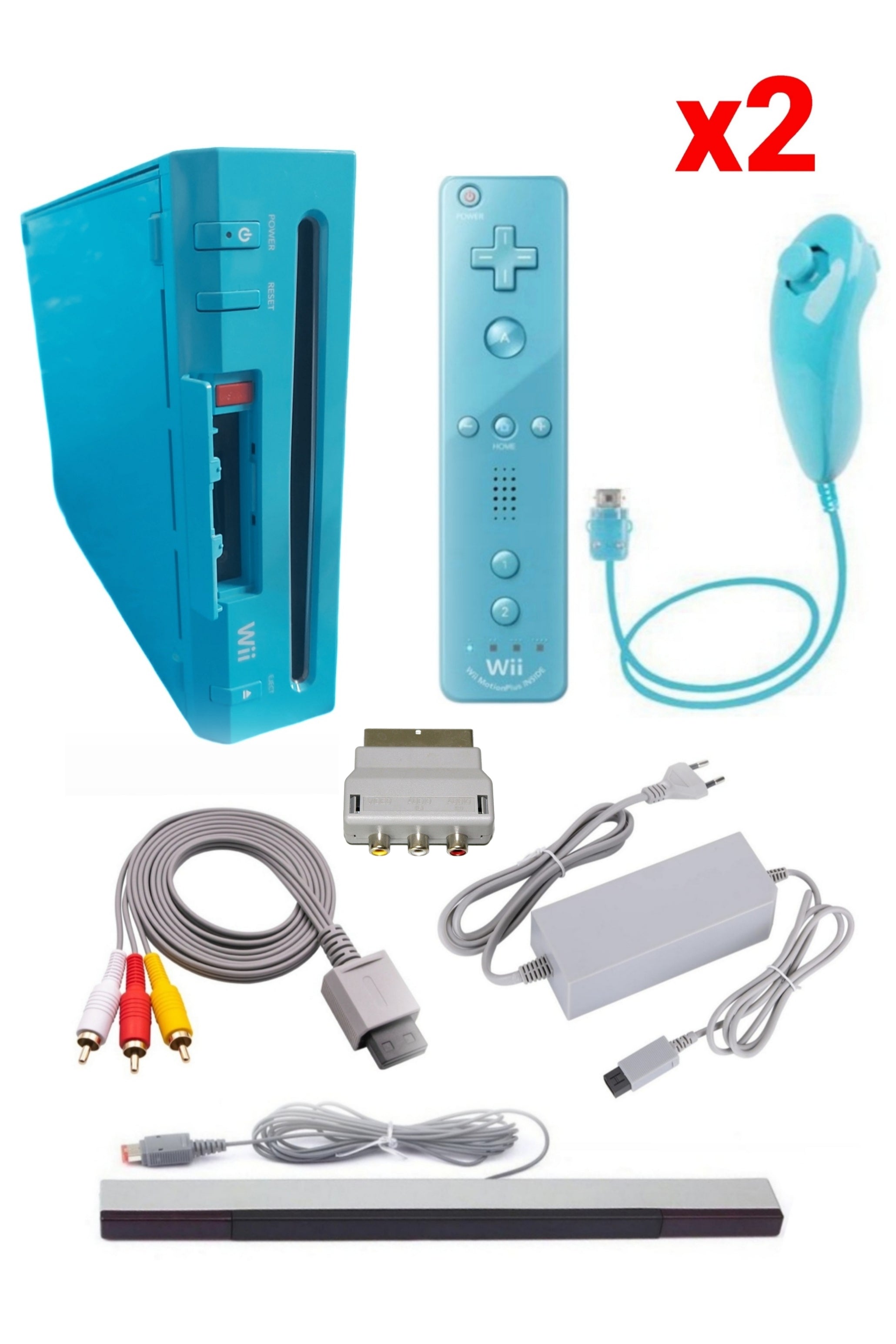 Console Nintendo WII BLEUE (Non Rétro-compatible Gamecube)