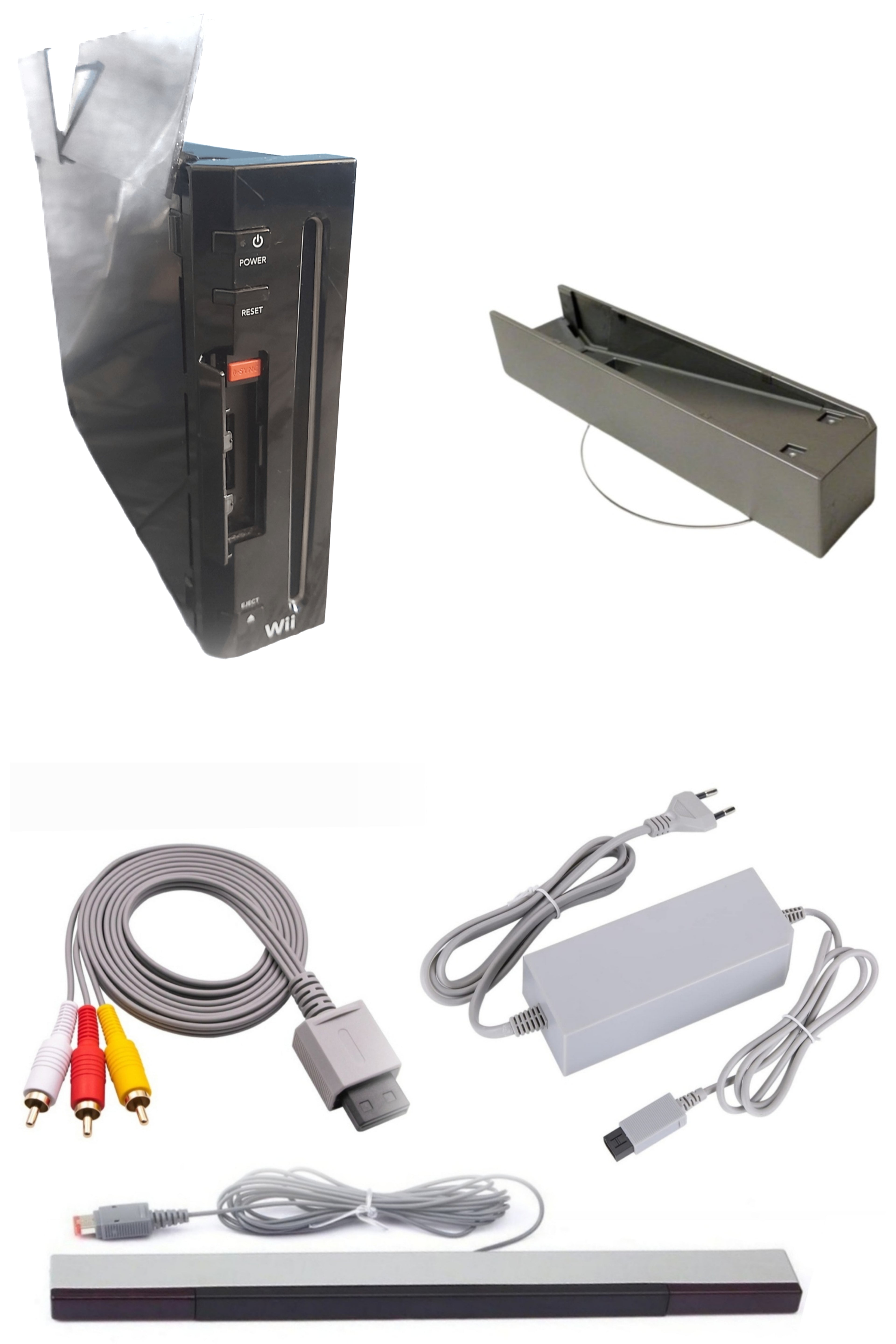 Console Nintendo WII NOIRE (Version rétro-compatible Gamecube)