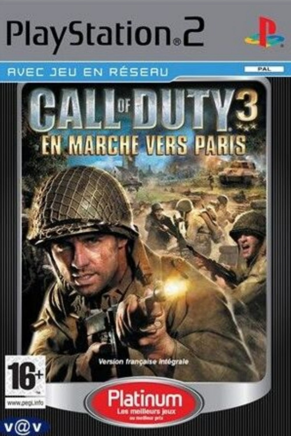 Jeu PS2 - CALL OF DUTY 3 : EN MARCHE VERS PARIS (Platinum)