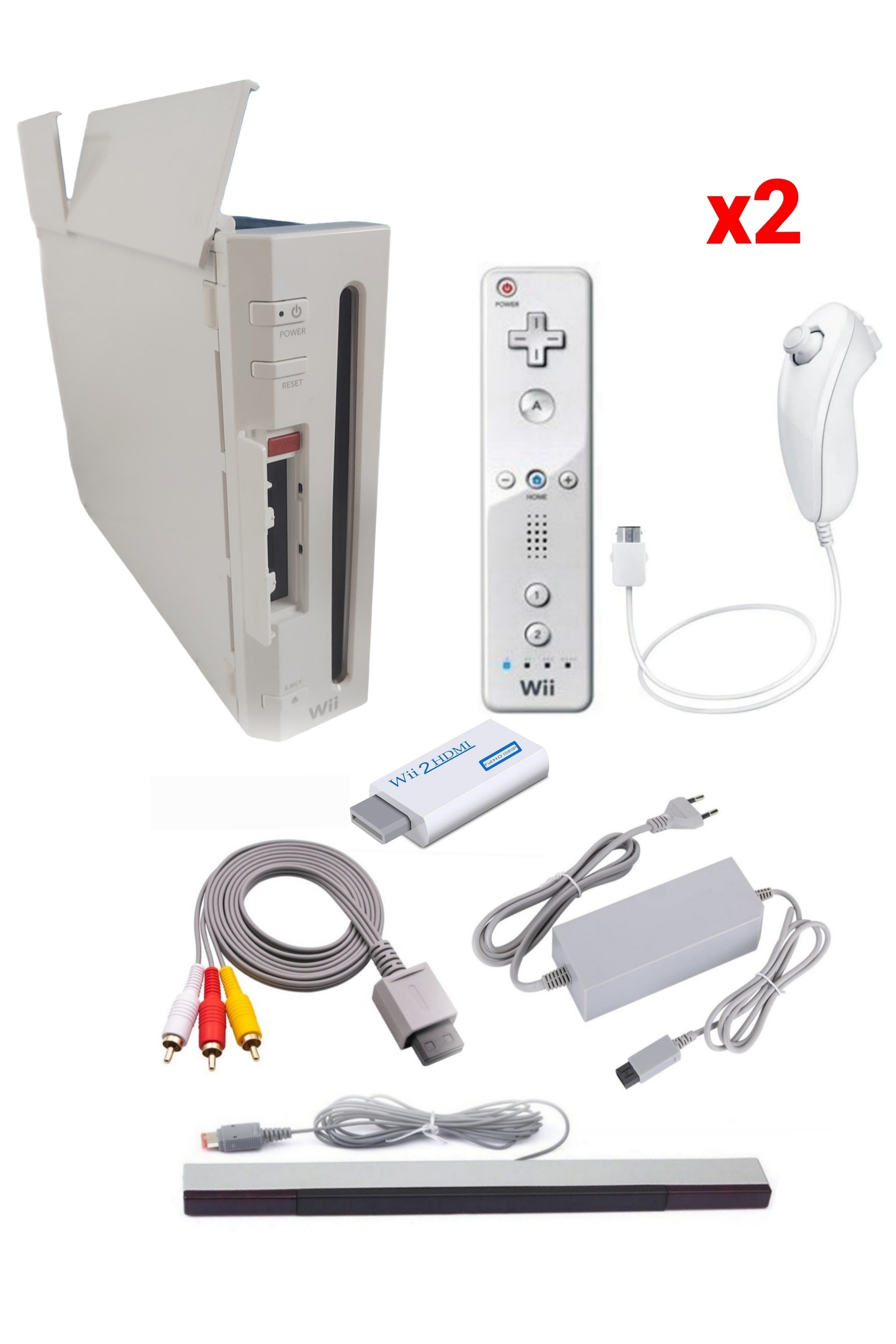 Console Nintendo WII BLANCHE (Version rétro-compatible Gamecube)