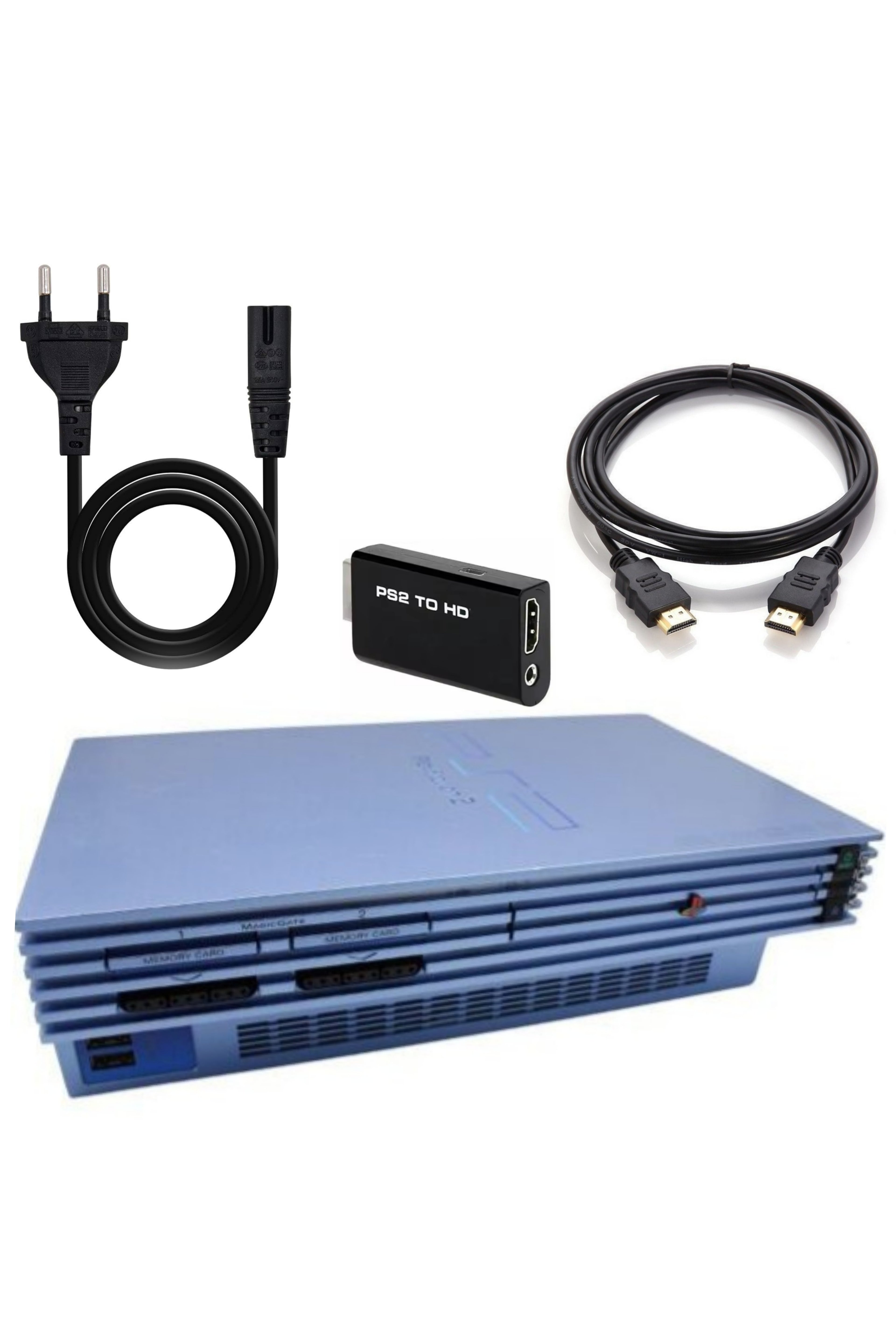 Console PlayStation 2 (PS2) FAT AQUA BLUE