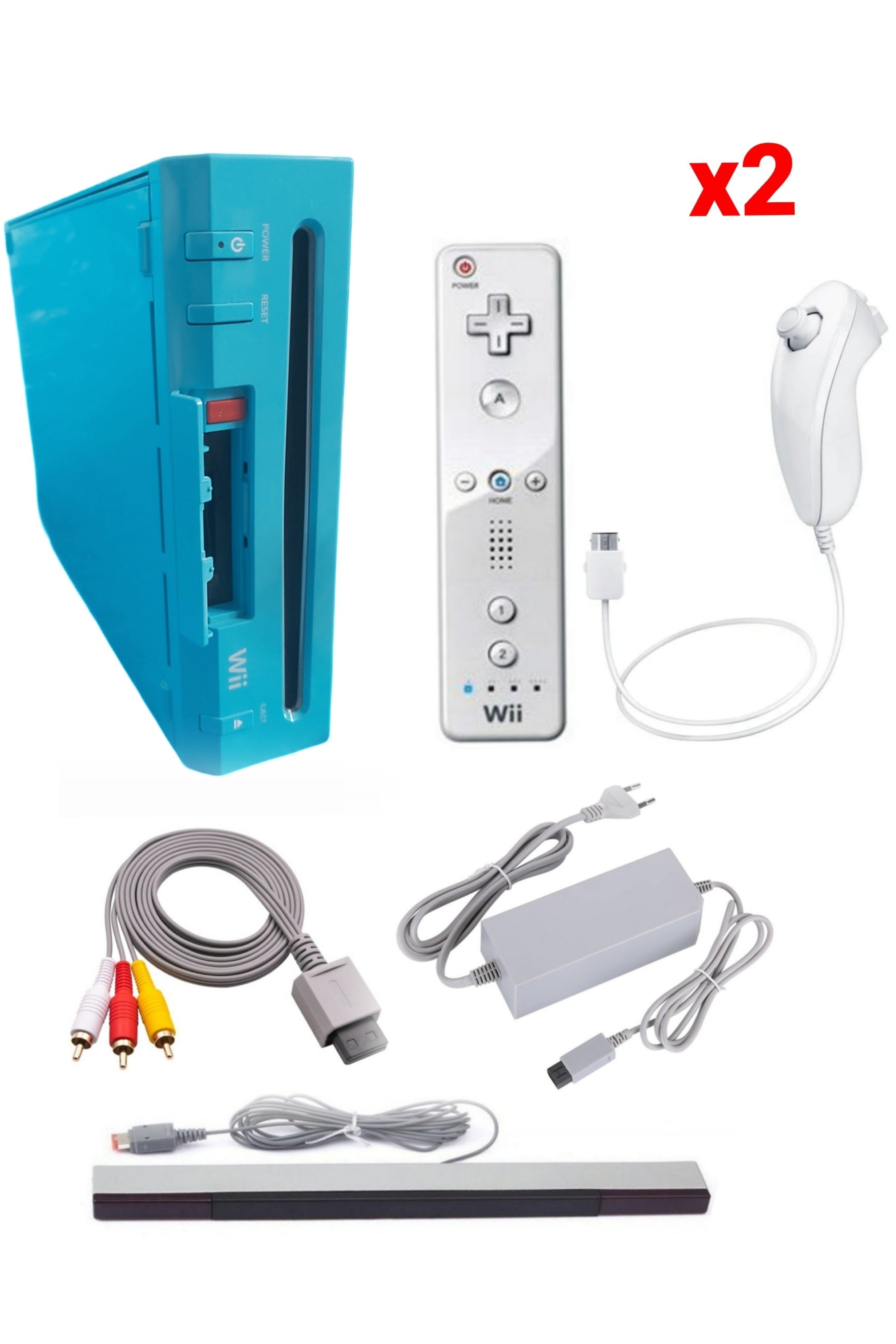 Console Nintendo WII BLEUE (Non Rétro-compatible Gamecube)